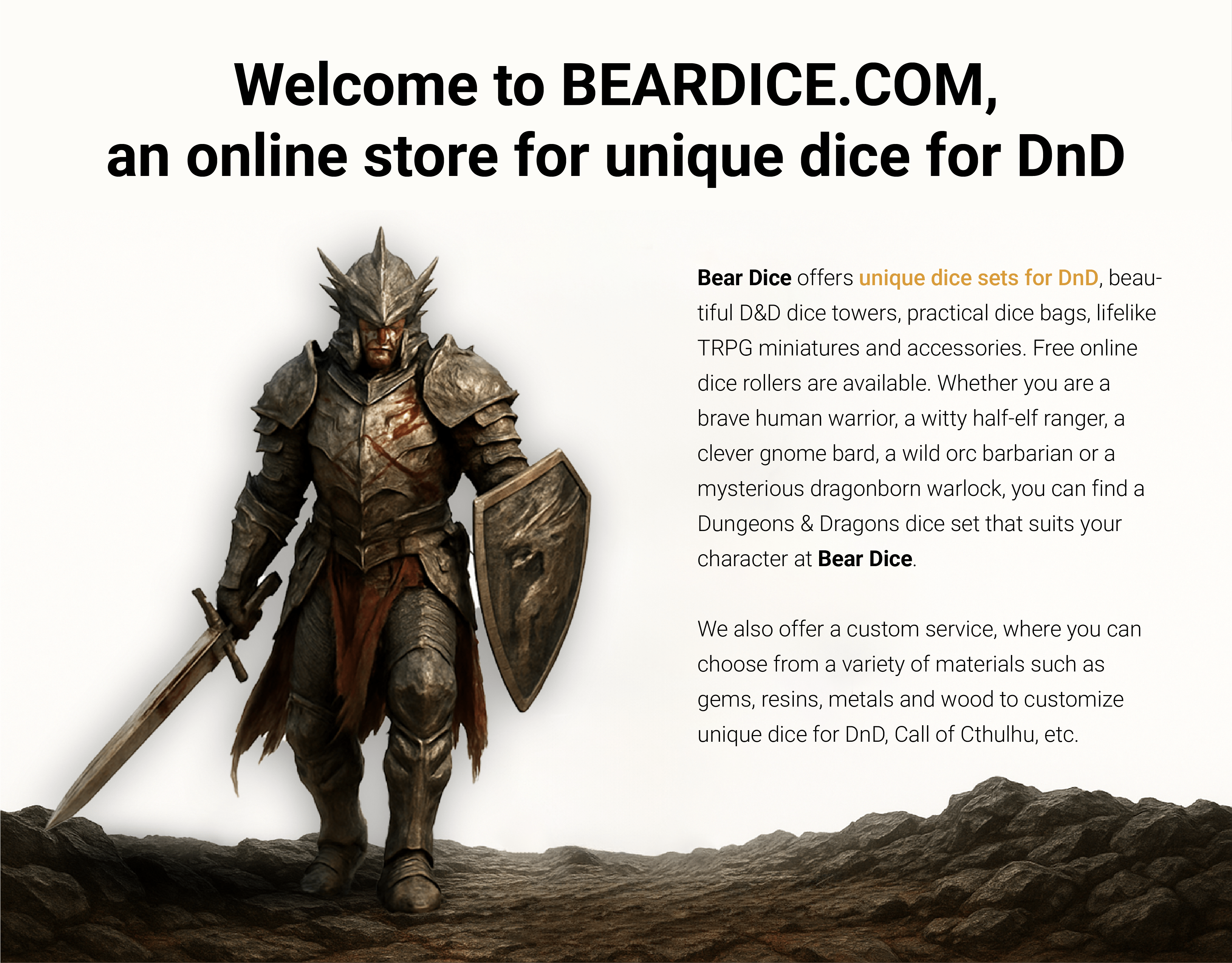 Shop By Theme - Bear Dice