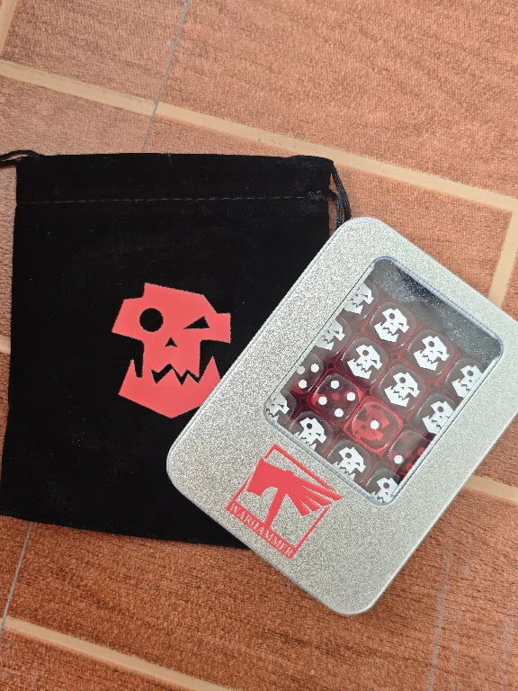 Warhammer 40K Tabletop Game Ork D6 Dice