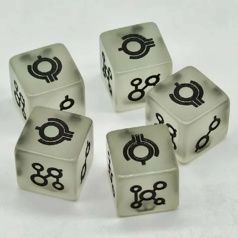 16mm Right Angle Luminous War Hammer 40k Space Necromancer Resin D6 Dice