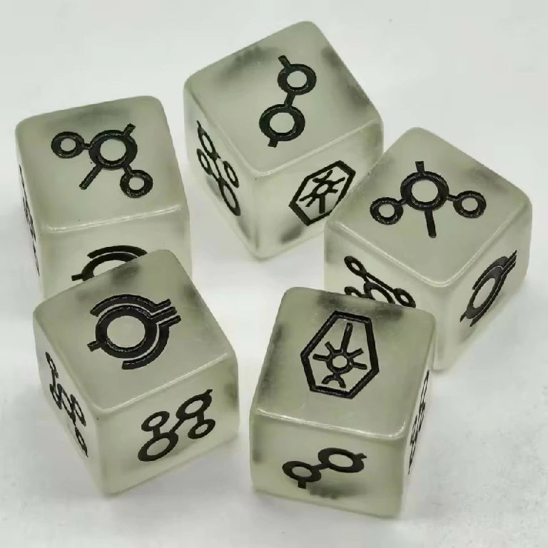 16mm Right Angle Luminous War Hammer 40k Space Necromancer Resin D6 Dice