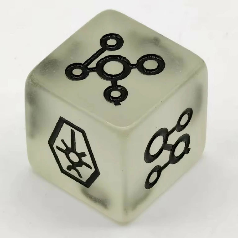 16mm Right Angle Luminous War Hammer 40k Space Necromancer Resin D6 Dice