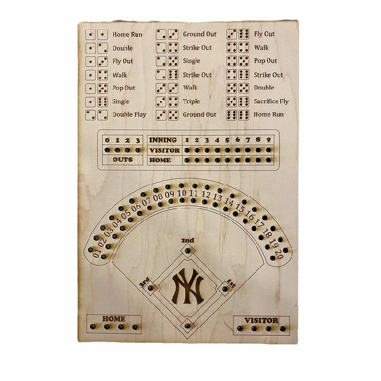 Baseball Dice Board Game Party Prop