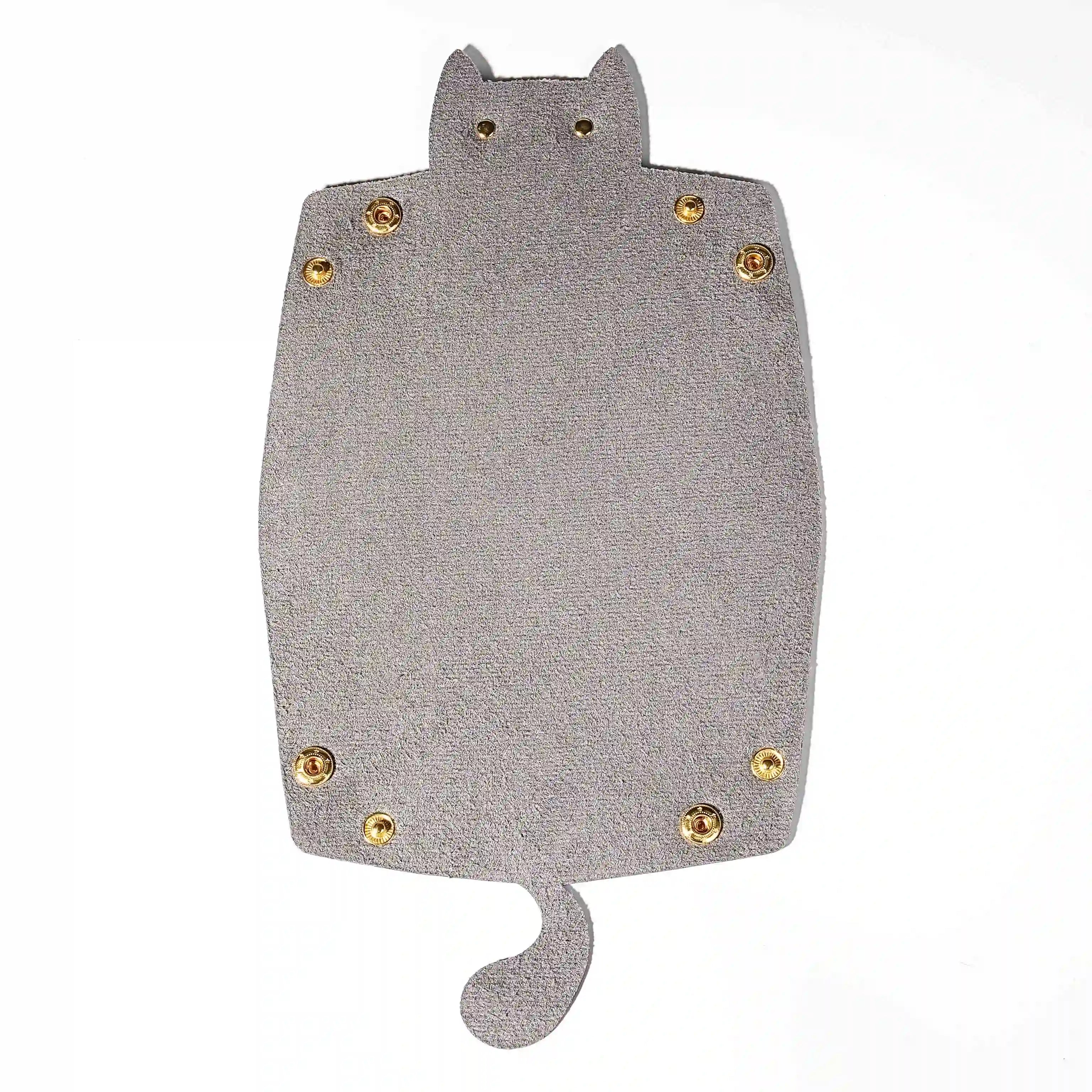 Cat-shaped leather dice pad foldable dnd dice tray