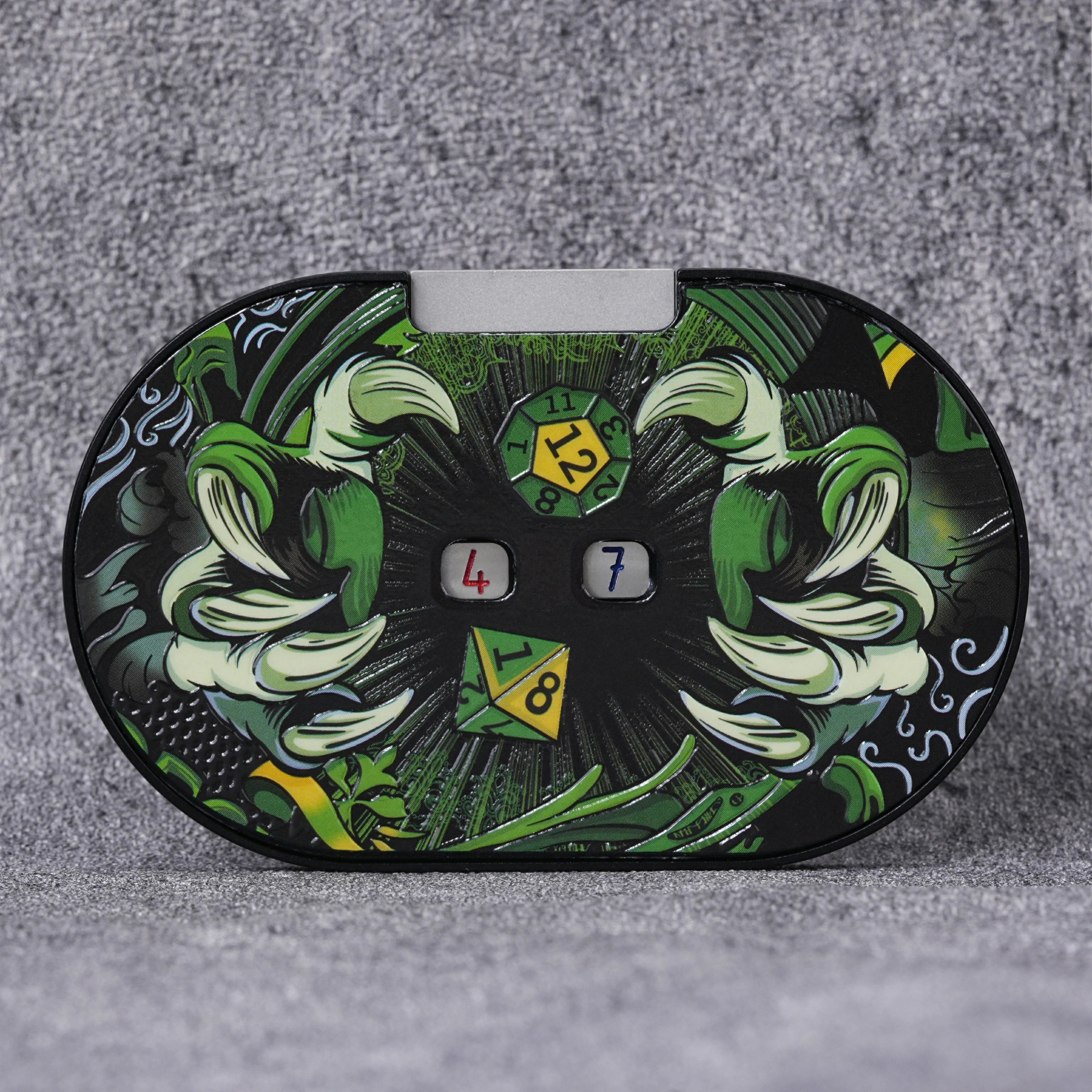 Wild Druid Green Claw Metal Spinner Dice