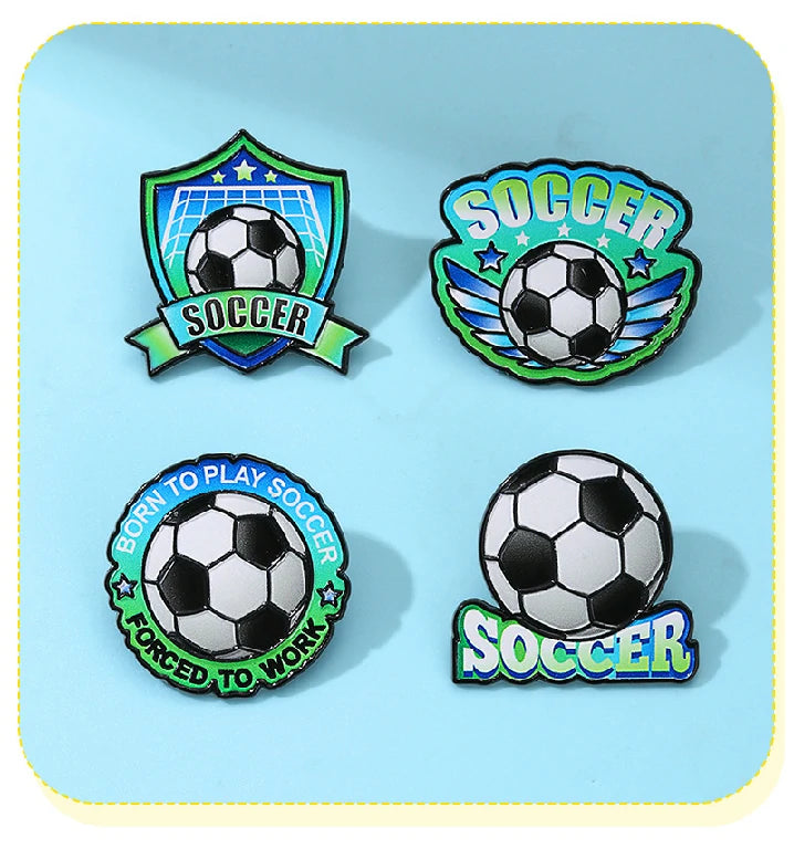 2026 World Cup Football Badge – Commemorative Fan Gift Pin for the Top 5 Leagues