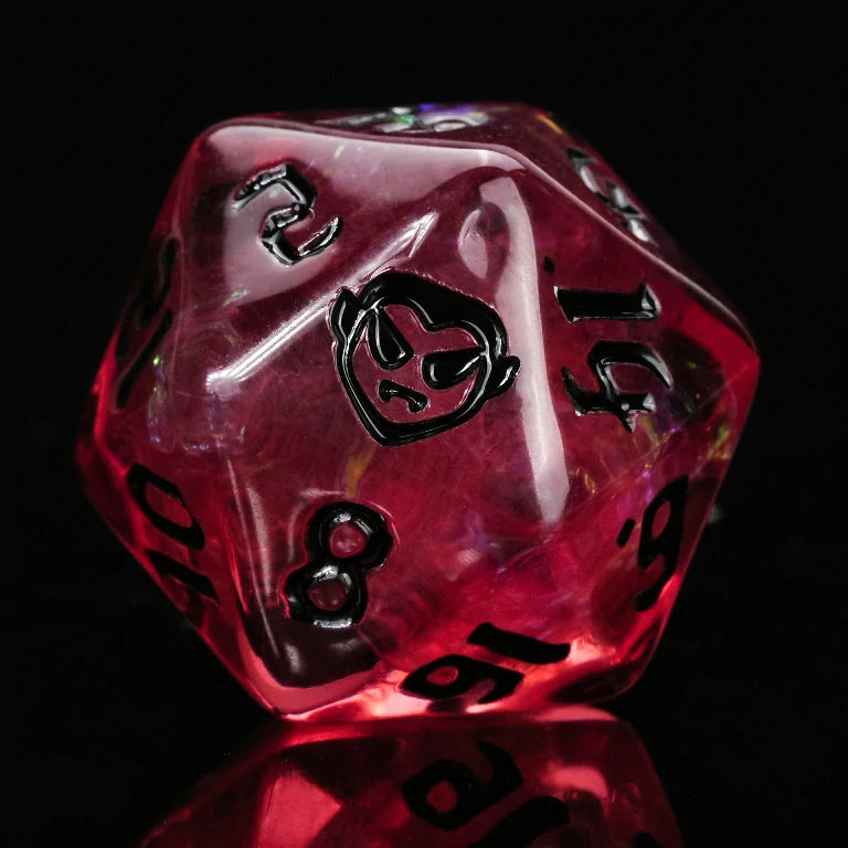 Kickstarter Dice — Scarlet Vampire Resin Dice Set