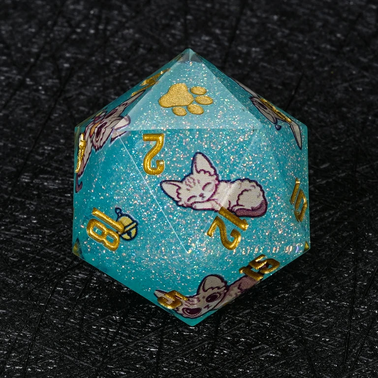 Kickstarter Dice — Devon Rex Polyhedral DND Resin Dice Set
