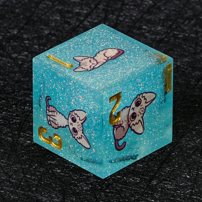 Kickstarter Dice — Devon Rex Polyhedral DND Resin Dice Set