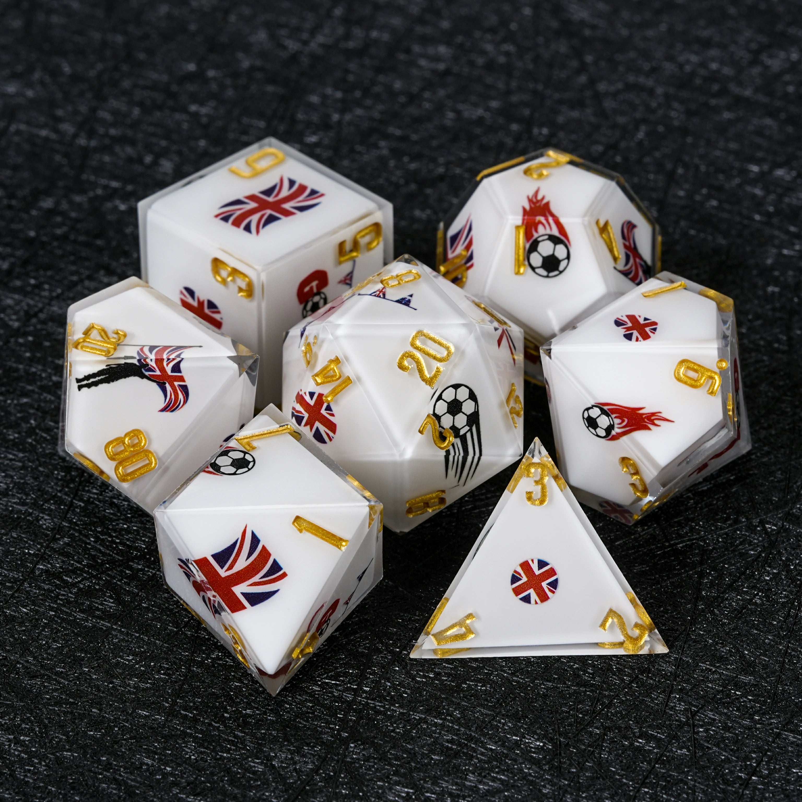 World Cup UK Football Resin Dice Set – Kickstarter Edition