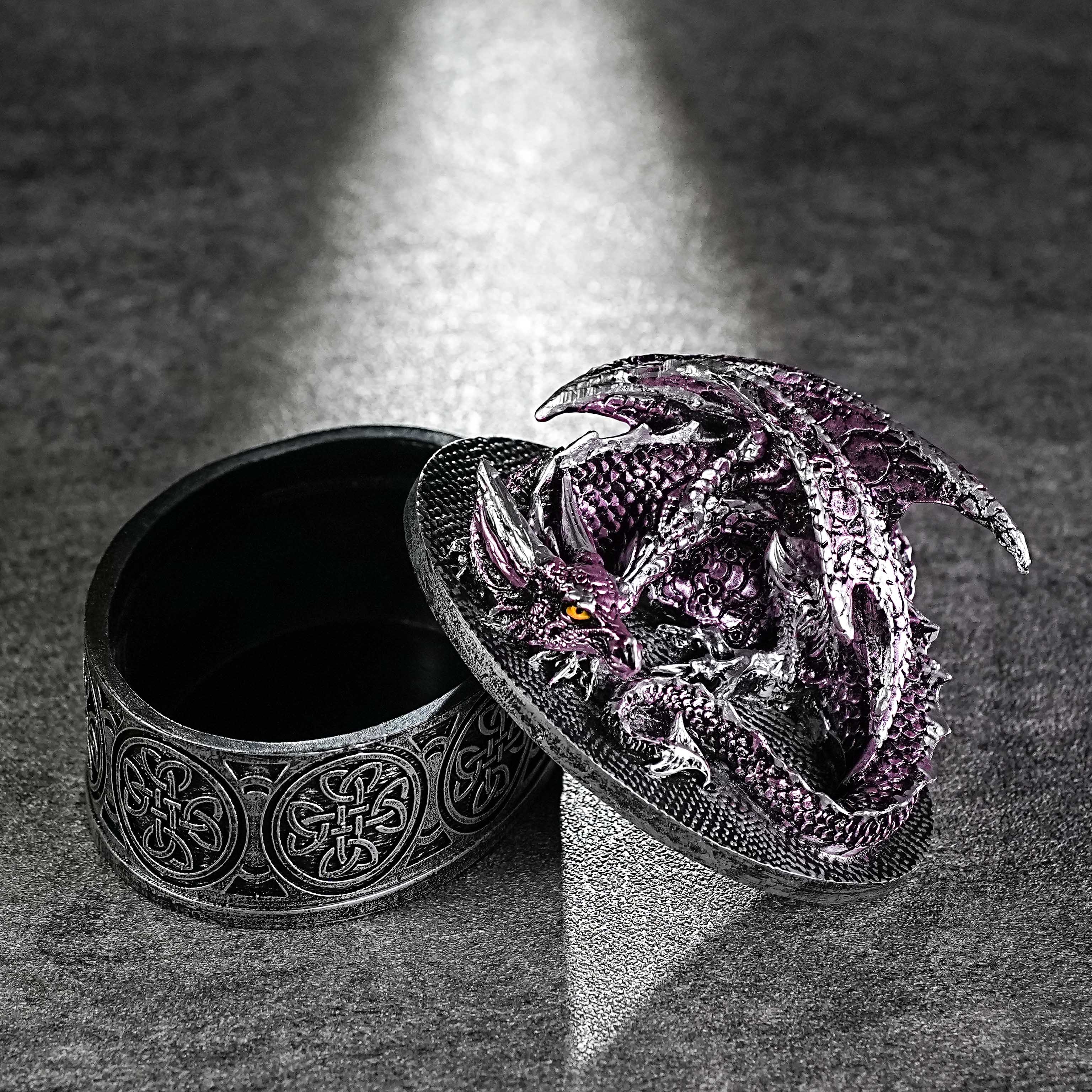 Mysterious Magic Theme Dragon Dice Storage Box