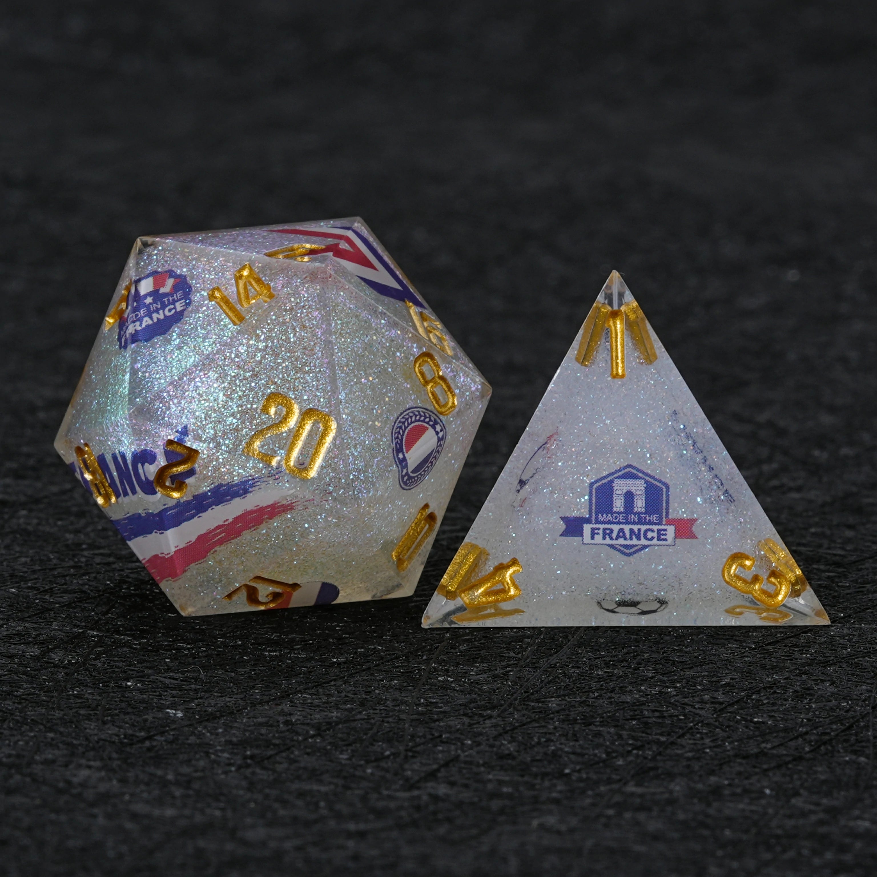 Netherlands Football DND Dice Set | World Cup Kickstarter Resin Dice