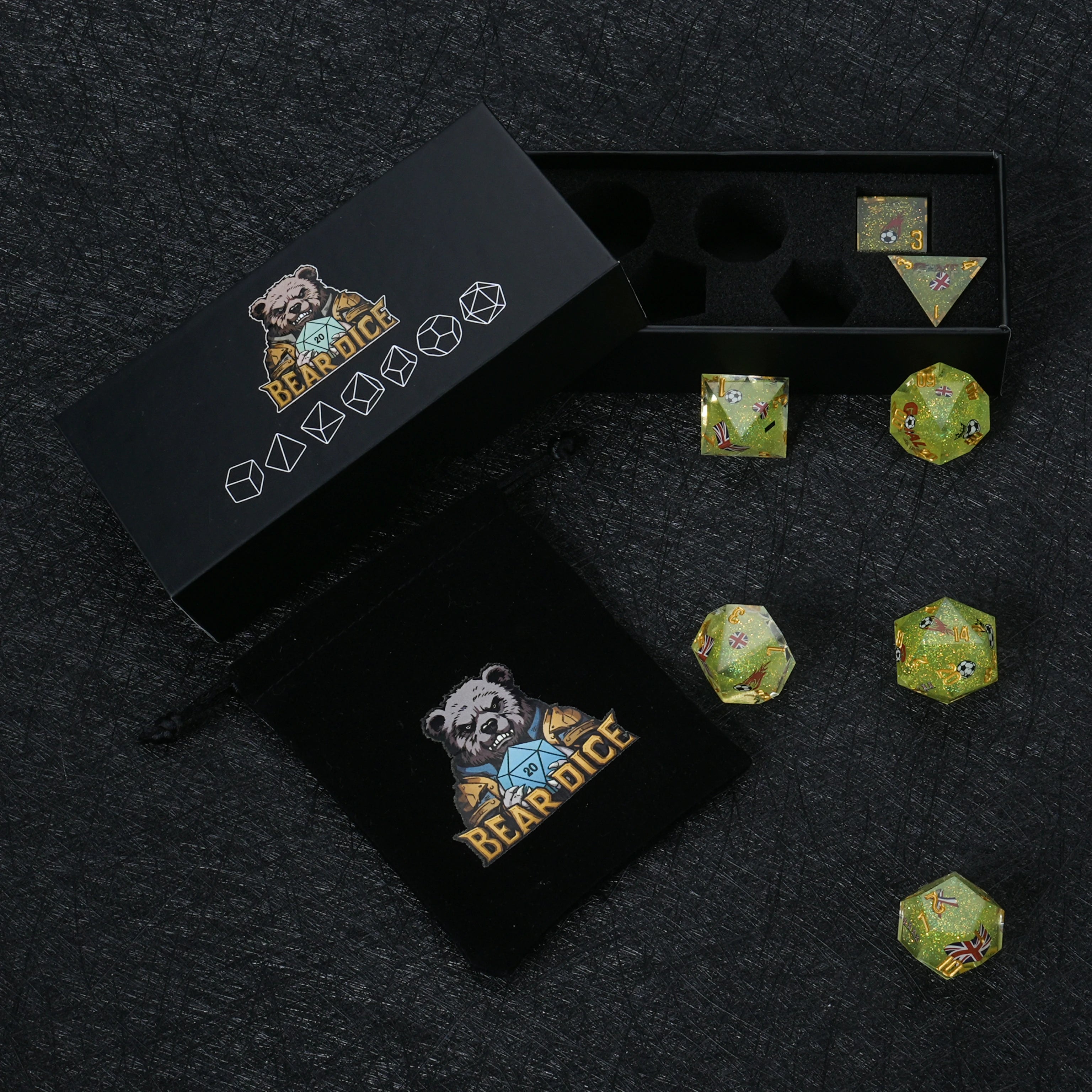 World Cup UK Football Resin Dice Set – Kickstarter Edition