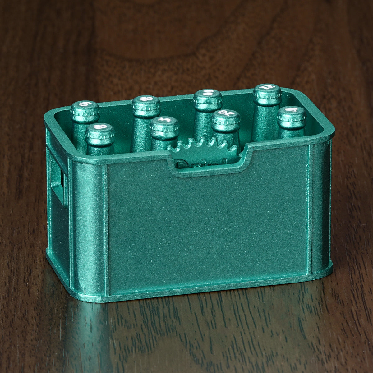 Kickstarter Dice - Unique Spray-Painted Metal Beer Bottle Dice Set
