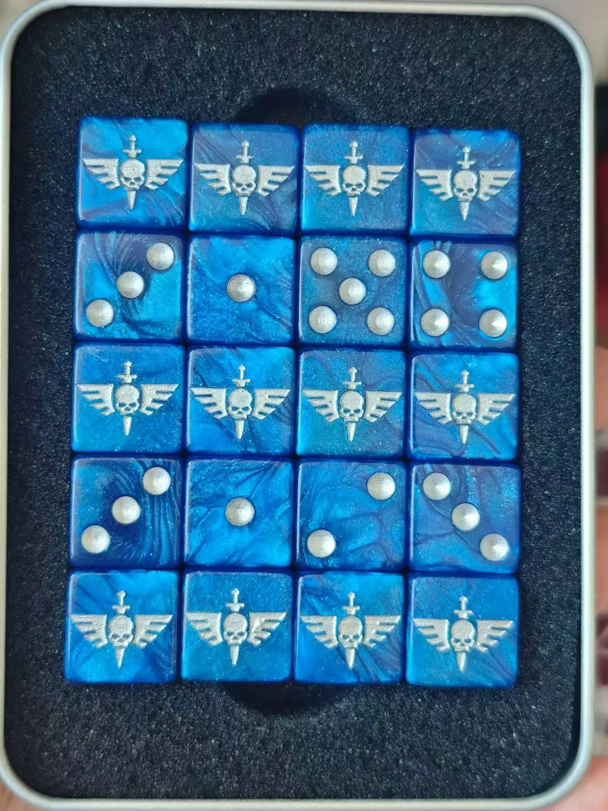Warhammer 40K Space Marines Blue D6 Dice