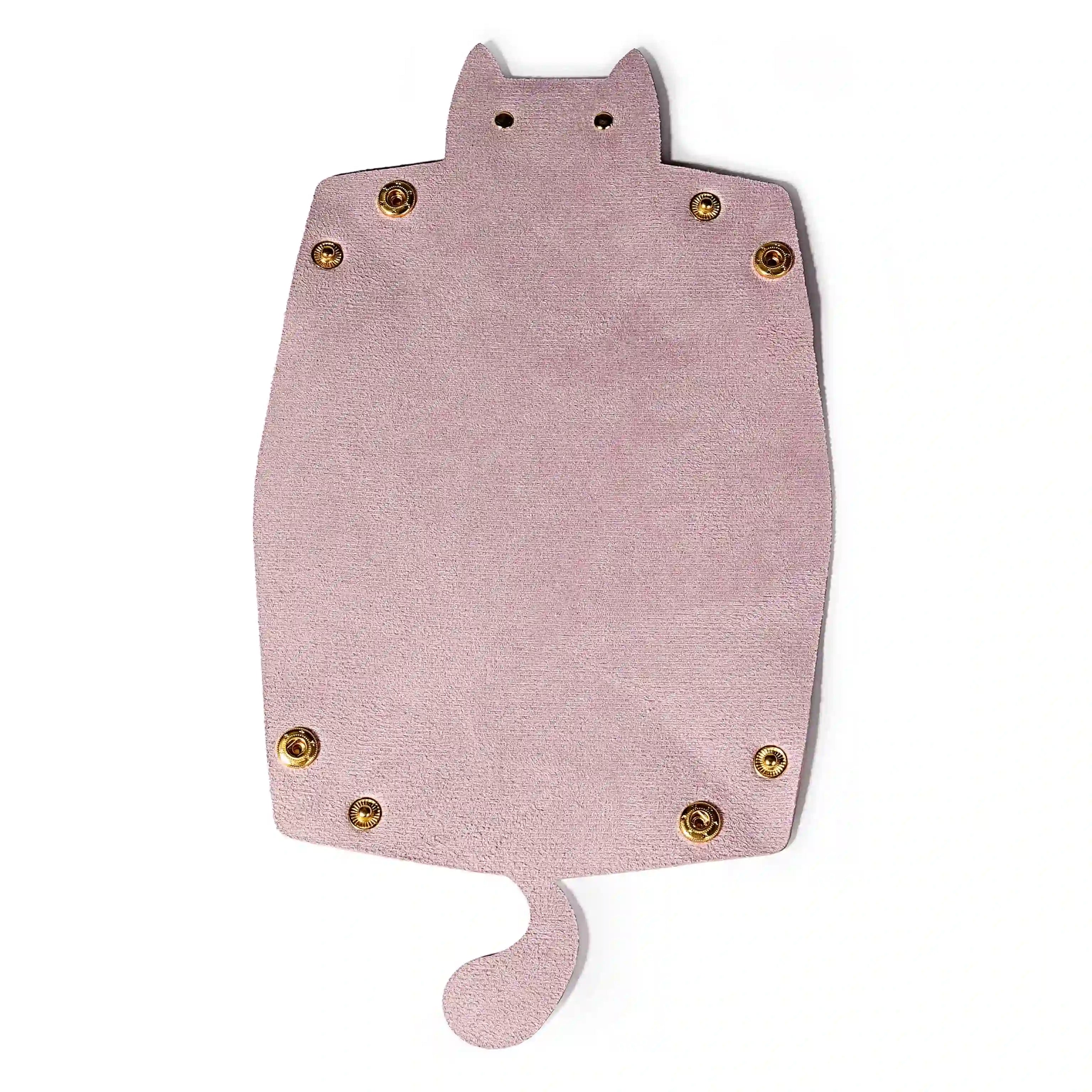 Cat-shaped leather dice pad foldable dnd dice tray