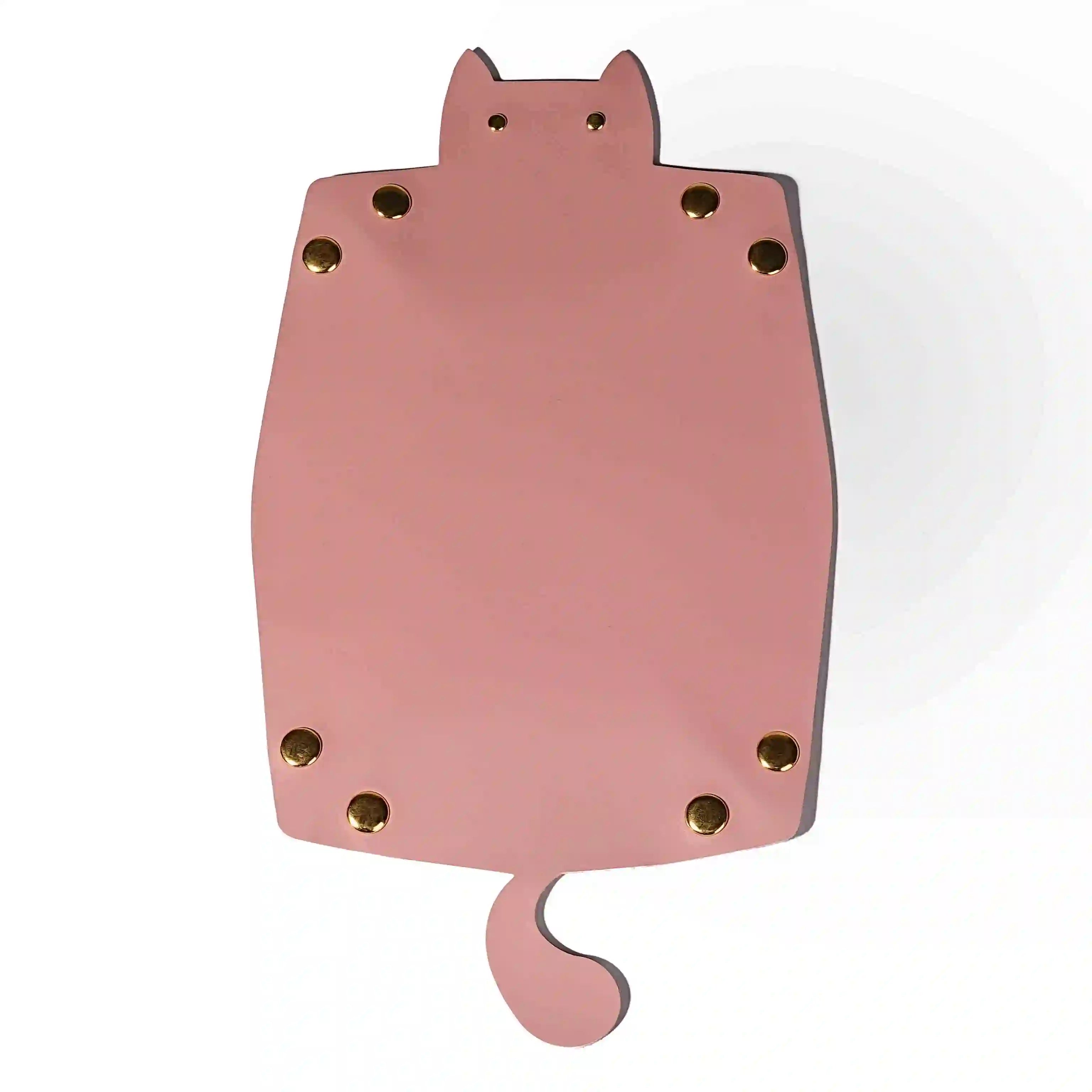 Cat-shaped leather dice pad foldable dnd dice tray