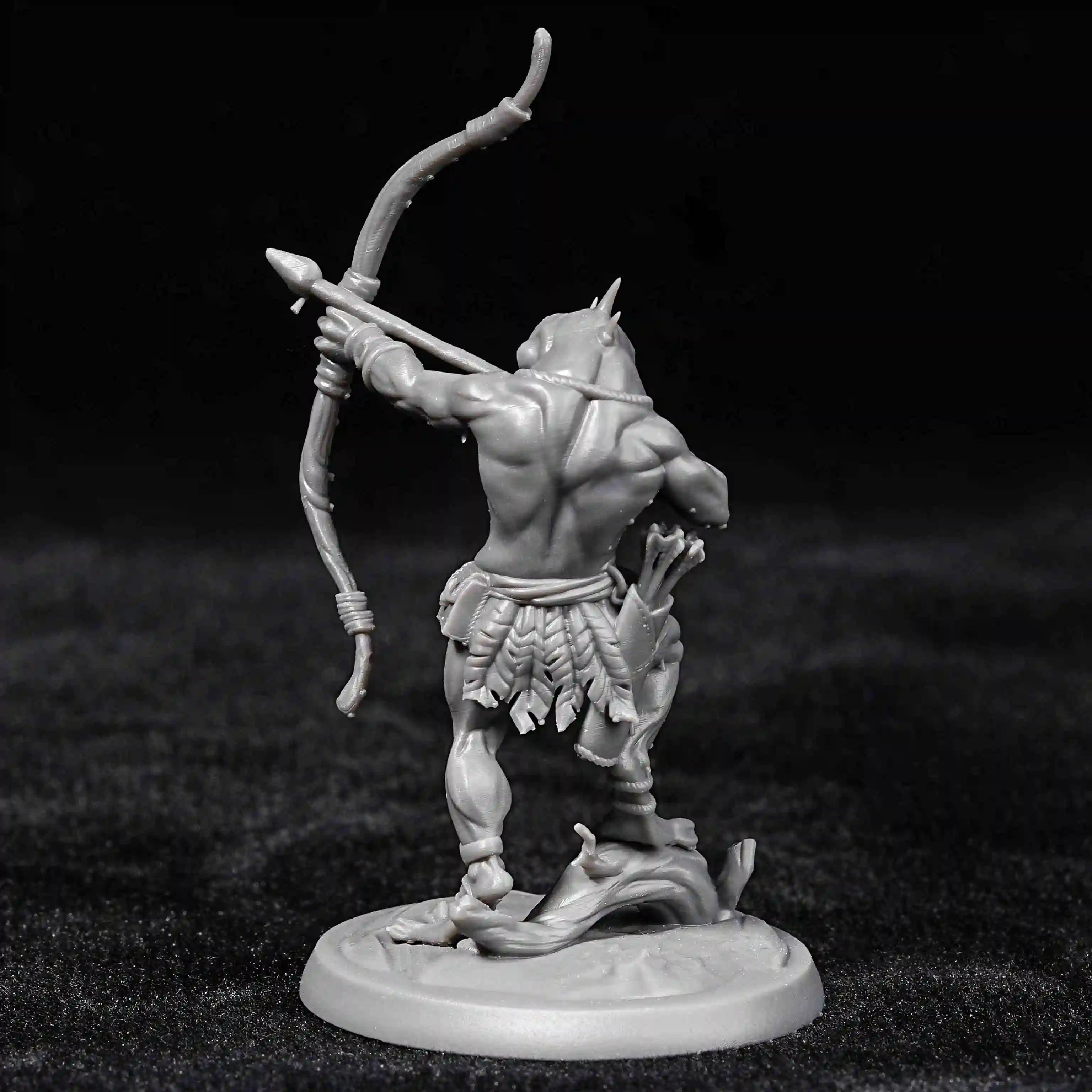 Frogman Archer DND Character Miniature Model