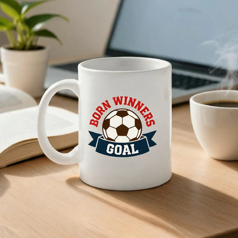 World Cup Football Print Ceramic Personalized Mug