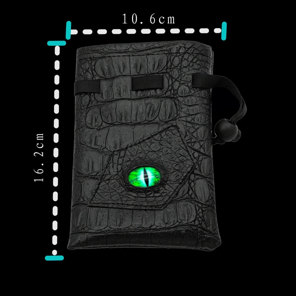 DND Dice Bag - 3D Longan Dice Bag | Crocodile Pattern Dice Bag - Suitable for Role Playing Games