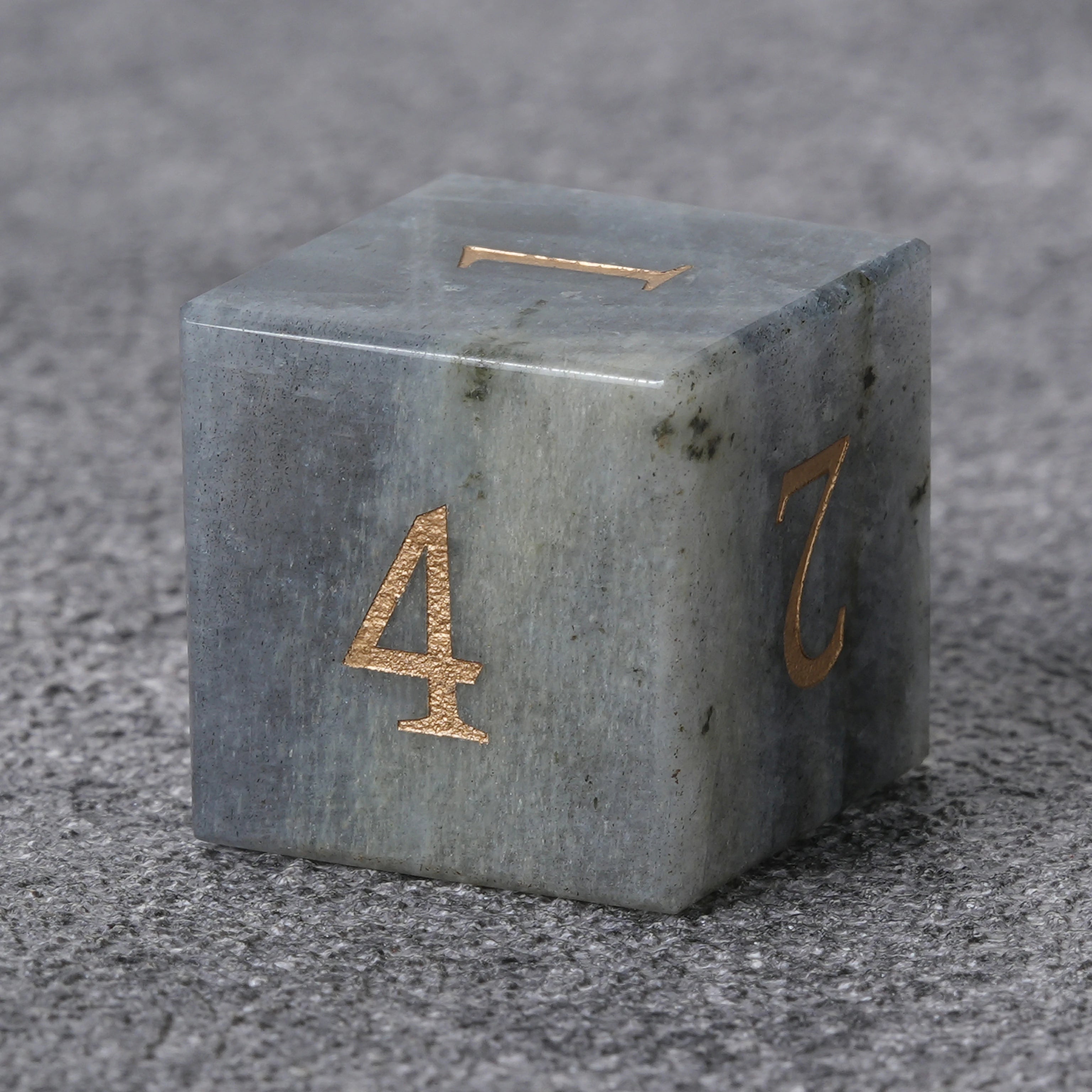 Grey Multi-Faceted Gemstone Dice