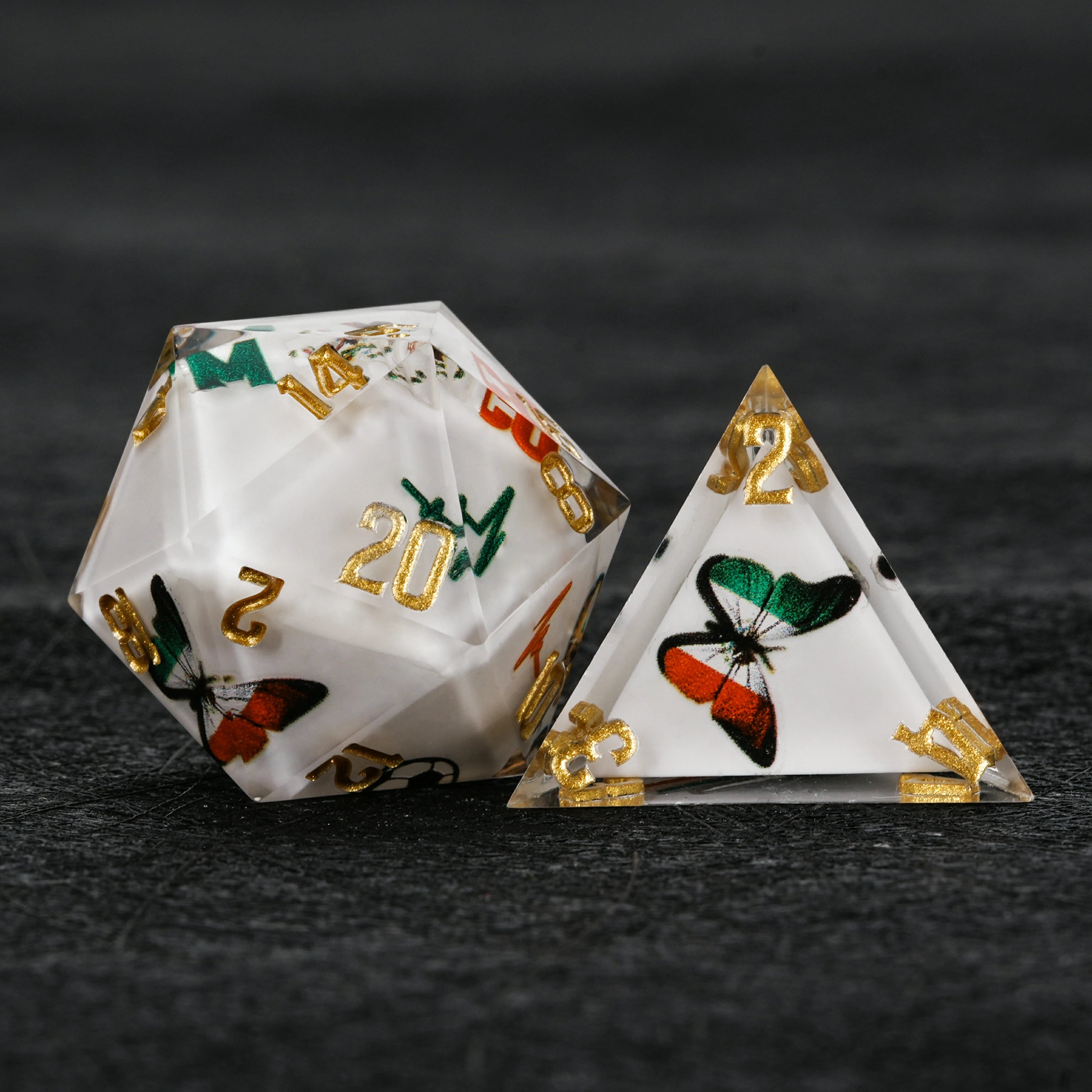 Mexico Soccer DND Dice Set – World Cup Kickstarter Resin Dice 7-Piece