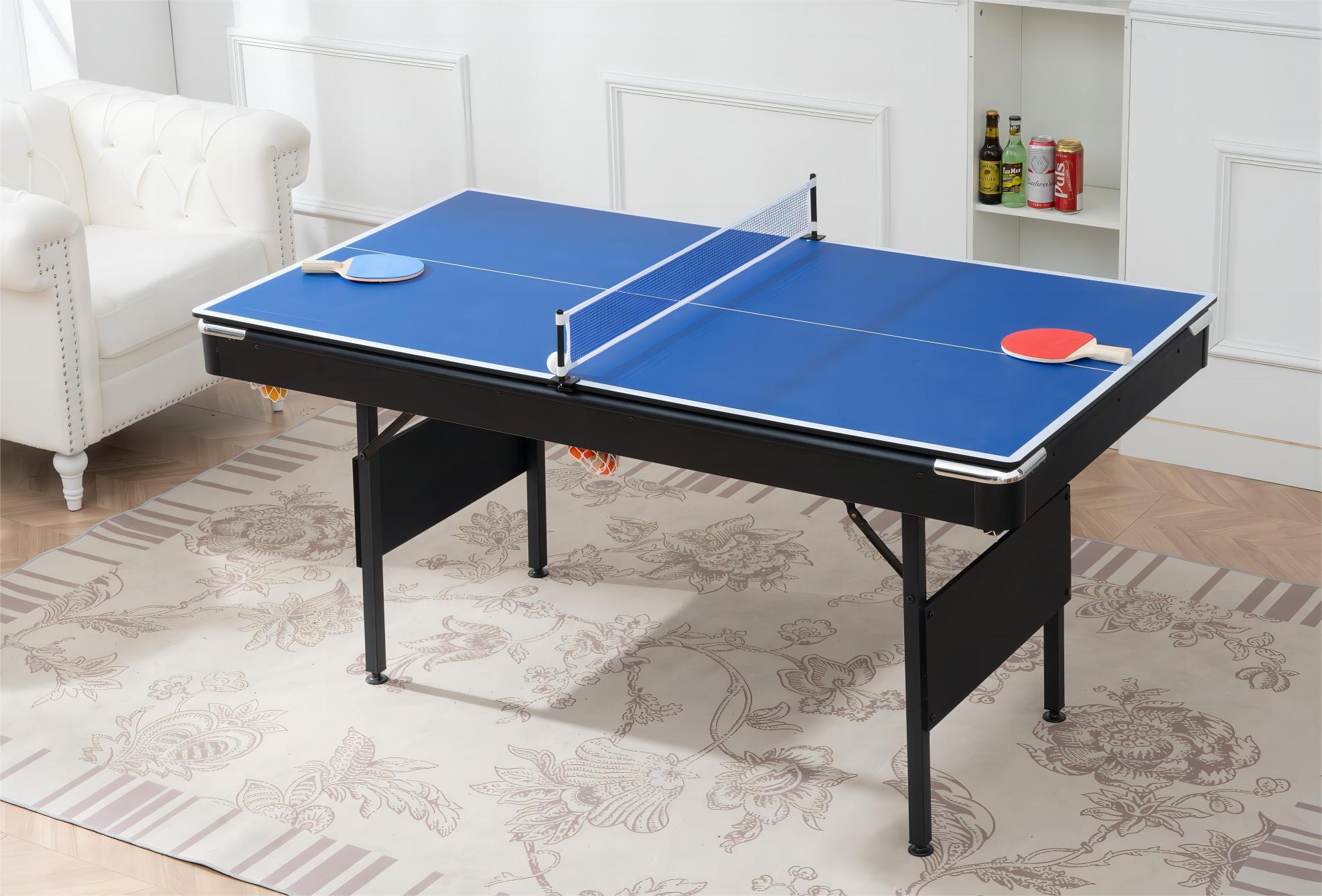 3-in-1 Multifunctional Foldable Game Table – Ping Pong Table Tennis Mode Scene | Bear Dice