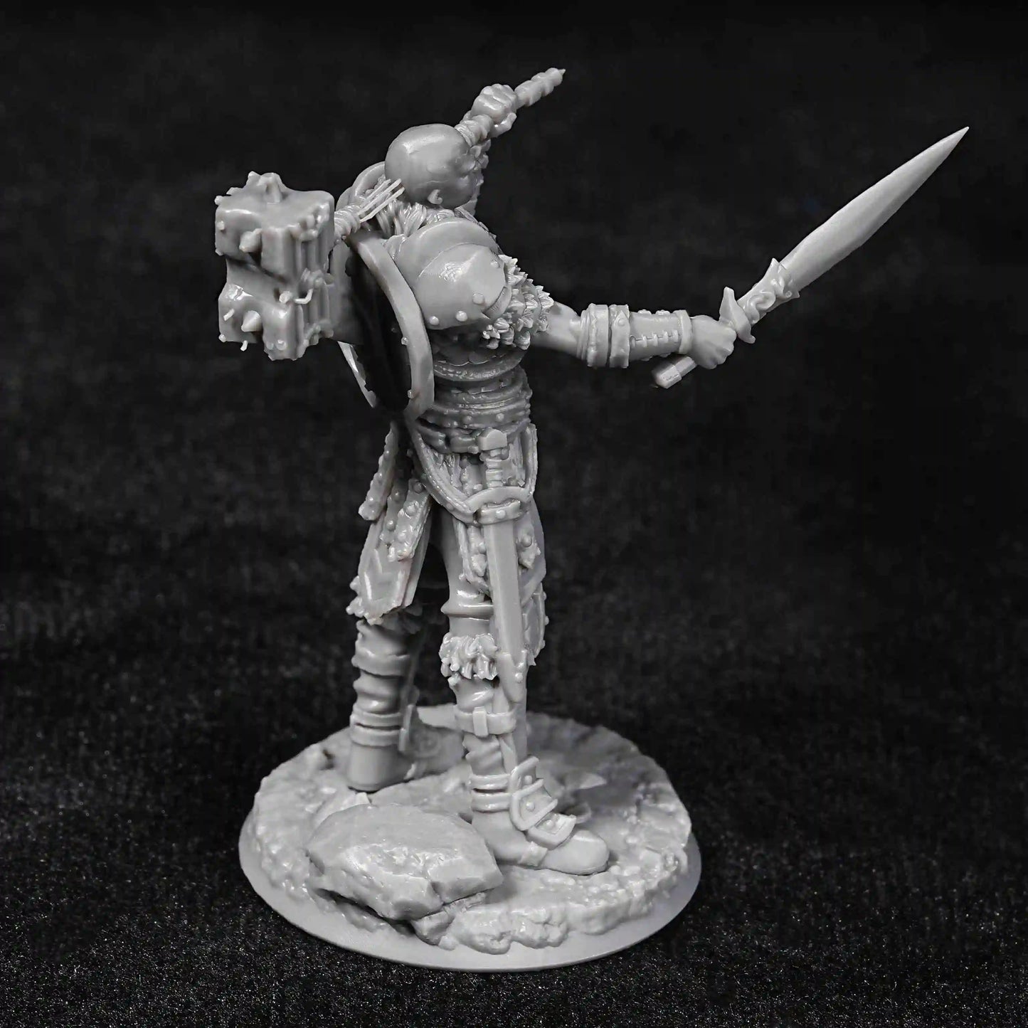 Roman Legionary-style 3D printed model of DND commander chess pieces