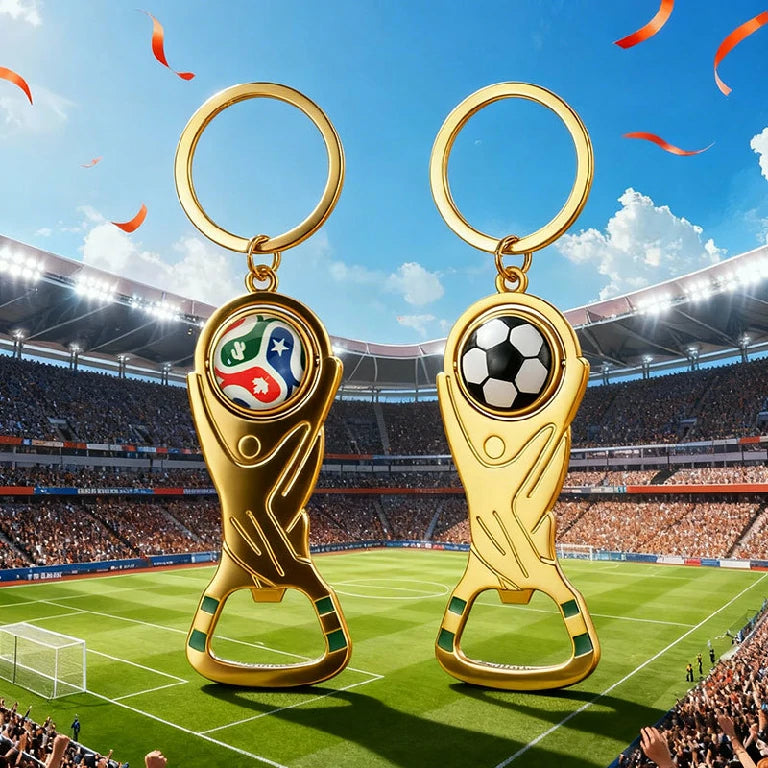 FIFA WORLD CUP 記念ライターとキーホルダー 2026 World Cup Soccer Bottle Opener Keychain | Bear Dice