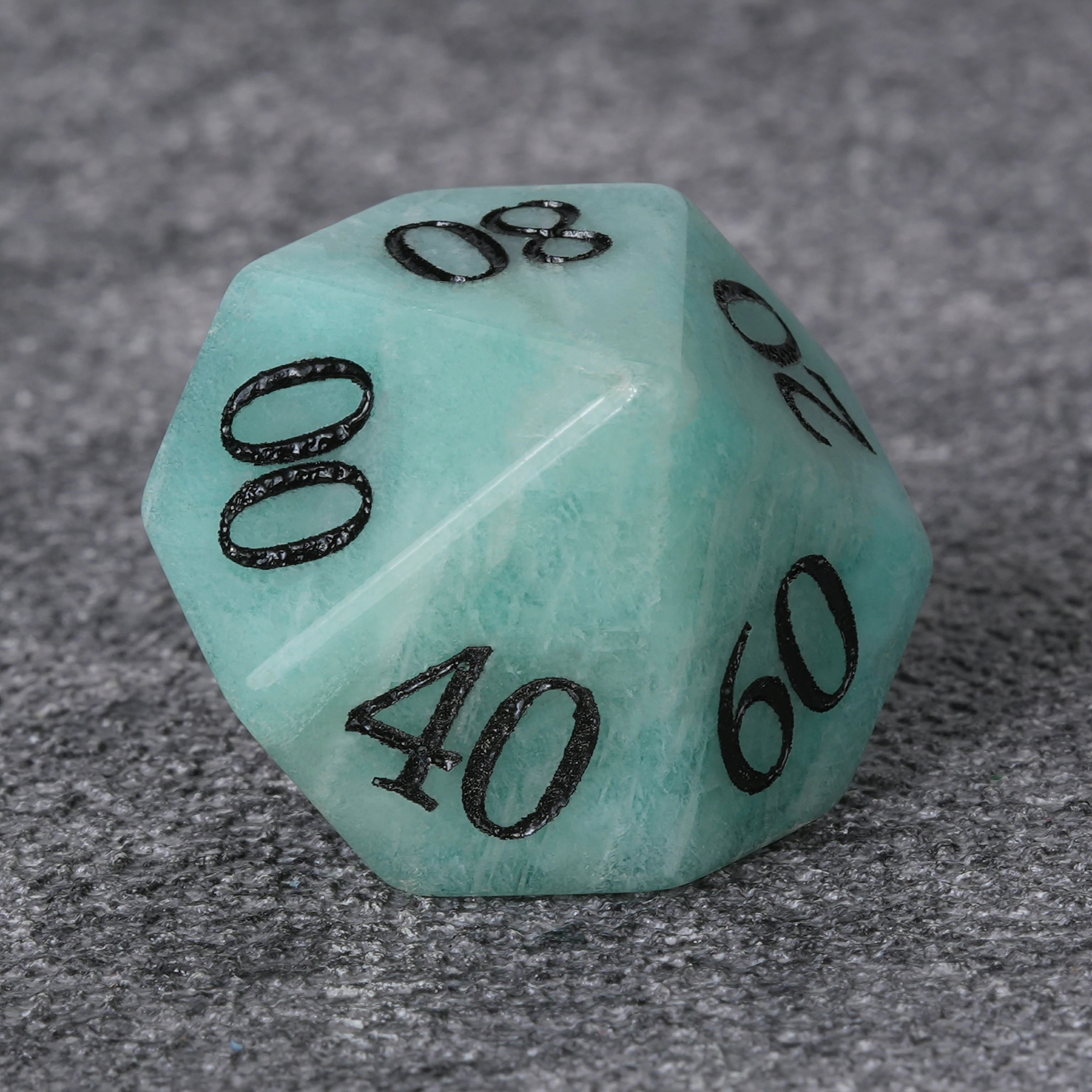 Lapis-Style Multi-Faceted Gemstone Dice Set