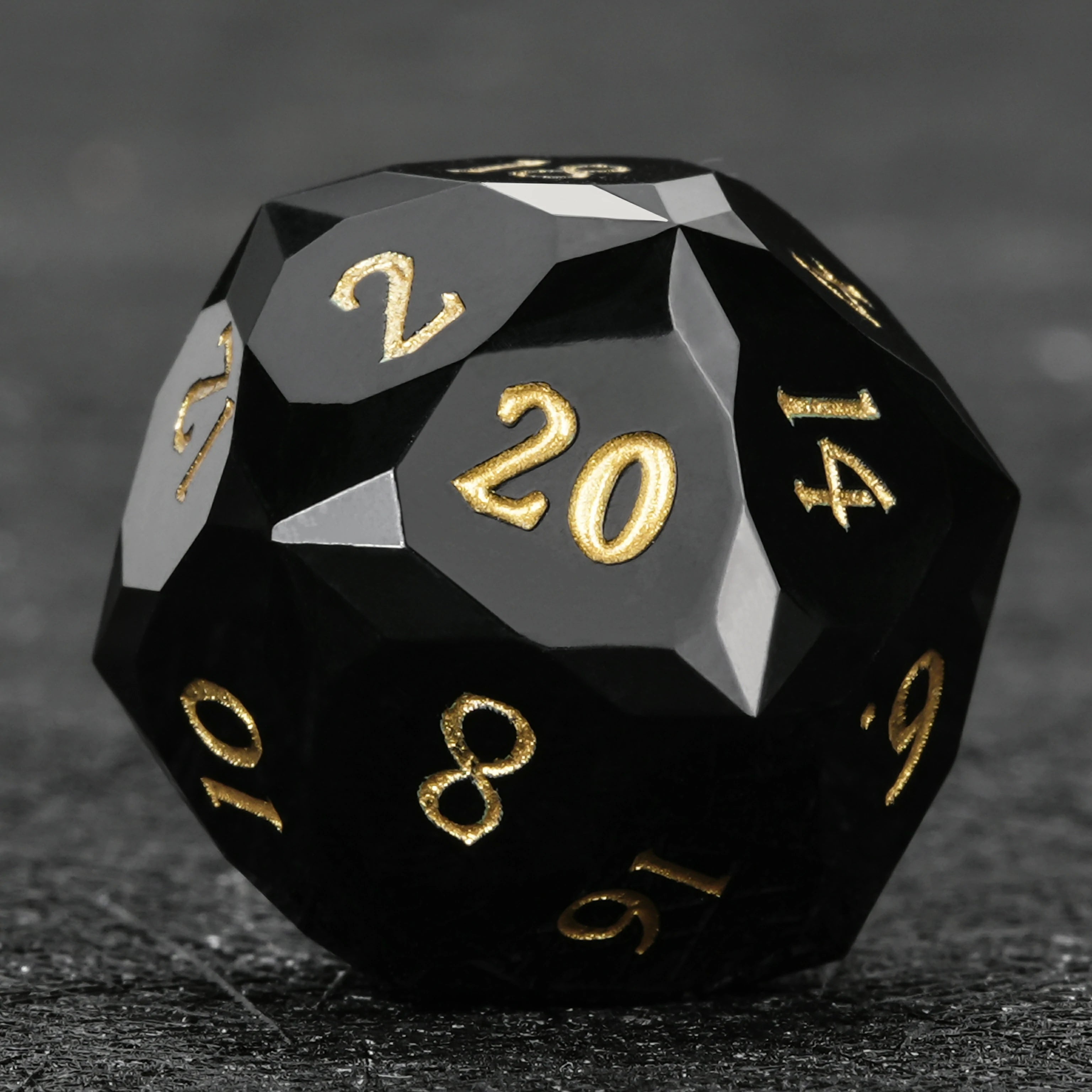 Red Multi-Faceted Resin Dice Set | D10 Dice for RPG Games