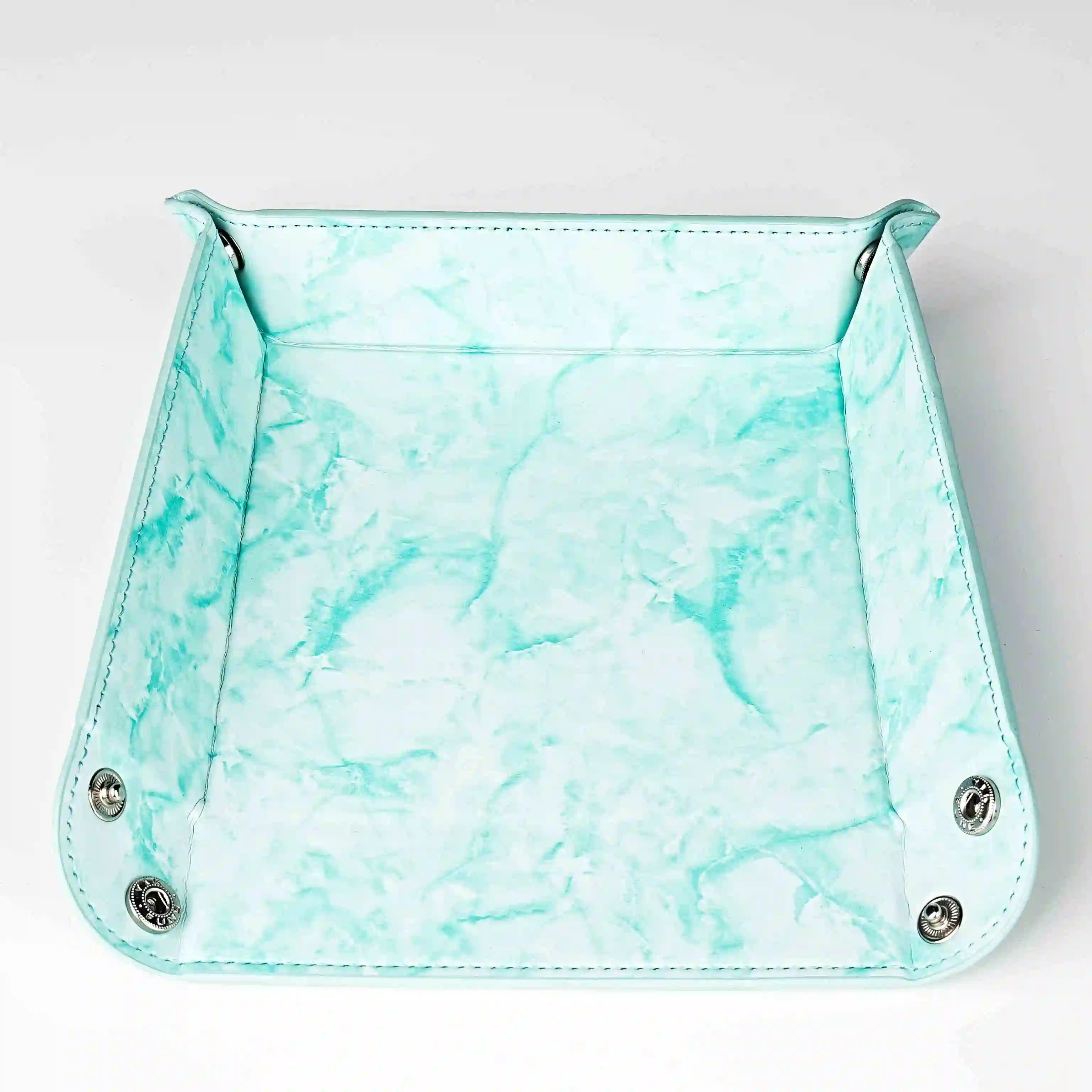 Green Marble Leather Dice Box | Bear Dice