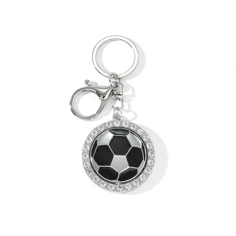 Rotatable World Cup 45mm Football Keychain Pendant