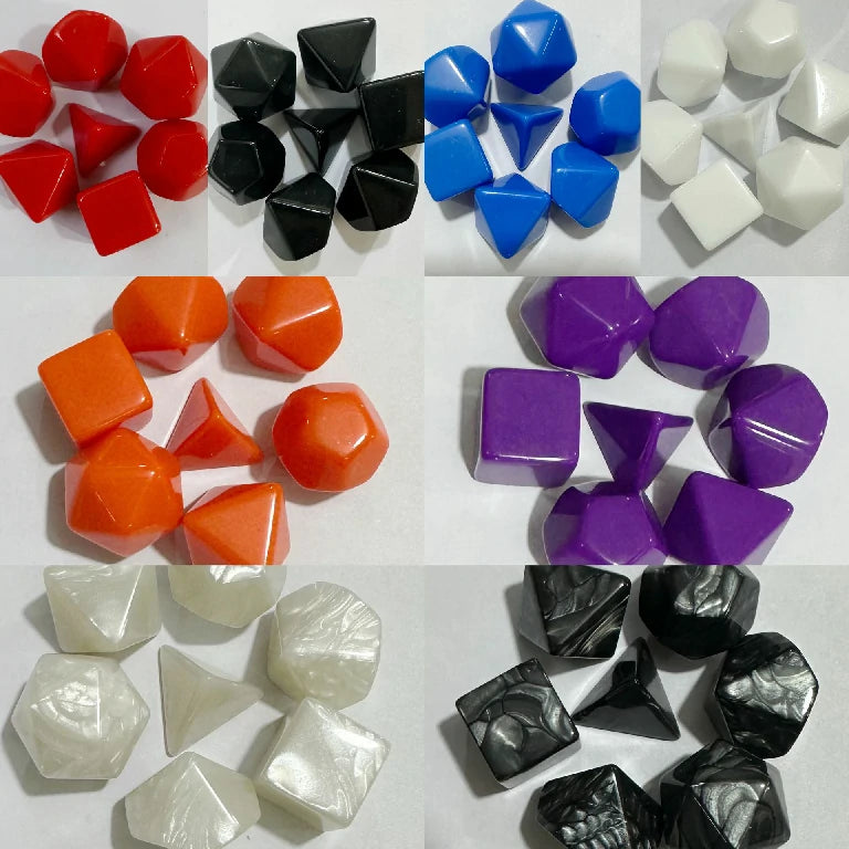 Customizable Acrylic Dice Sets – Engraved & Printed Designs, Text, Symbols & More