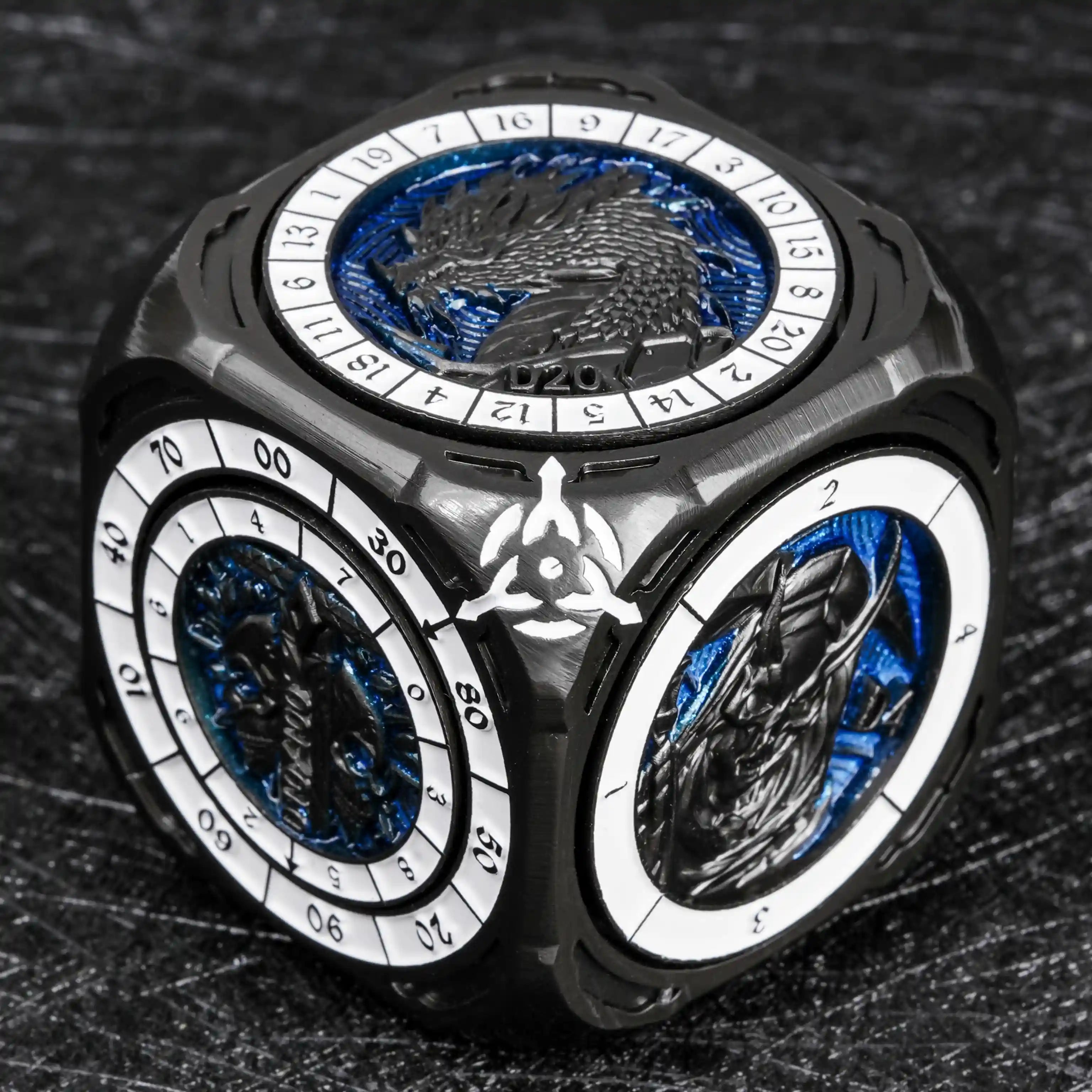 Kickstarter Dice - 7-in-1 Unique Metal D6 Spinning Dice 2.0