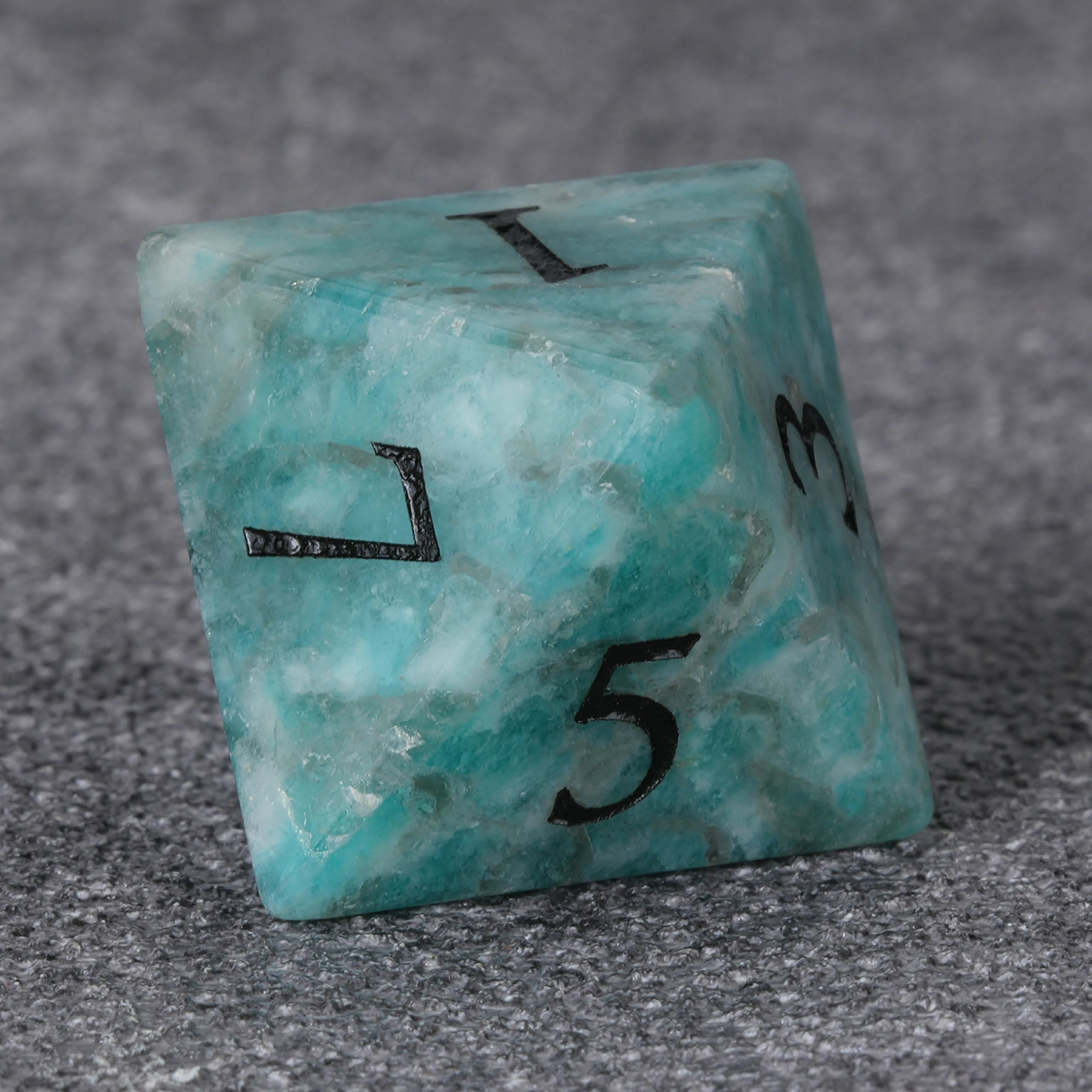Lapis-Style Multi-Faceted Gemstone Dice Set