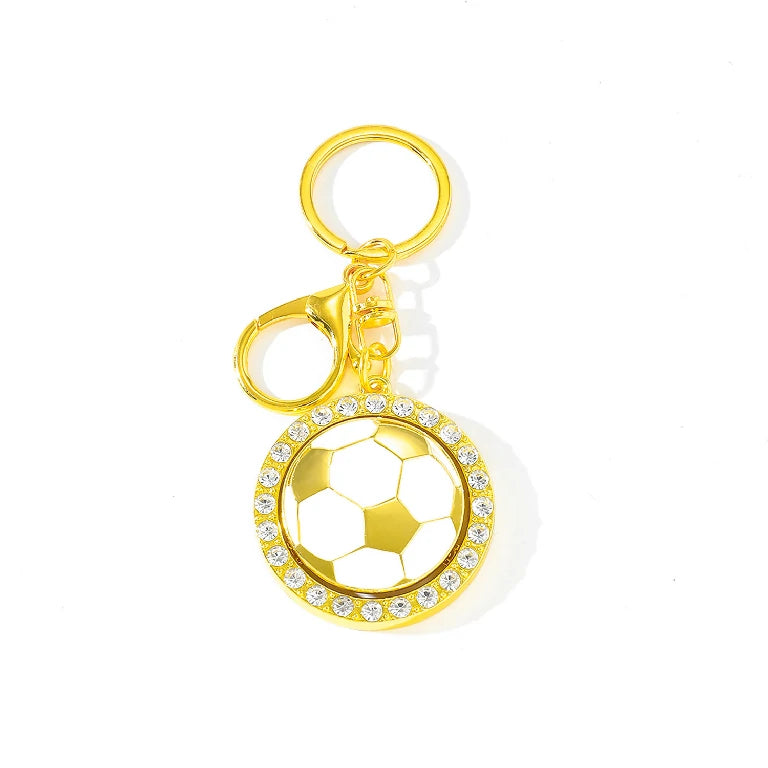 Rotatable World Cup 45mm Football Keychain Pendant