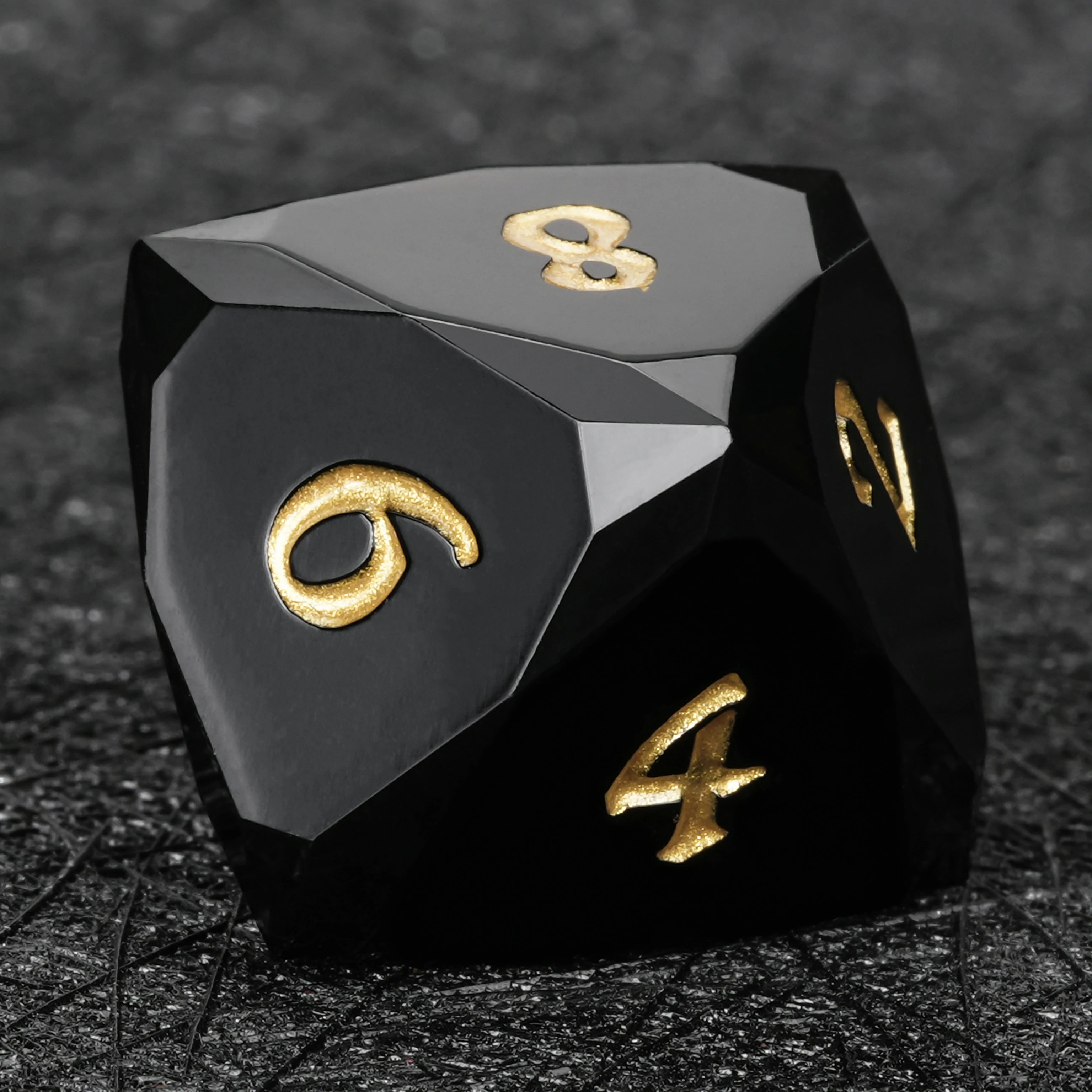 Red Multi-Faceted Resin Dice Set | D10 Dice for RPG Games