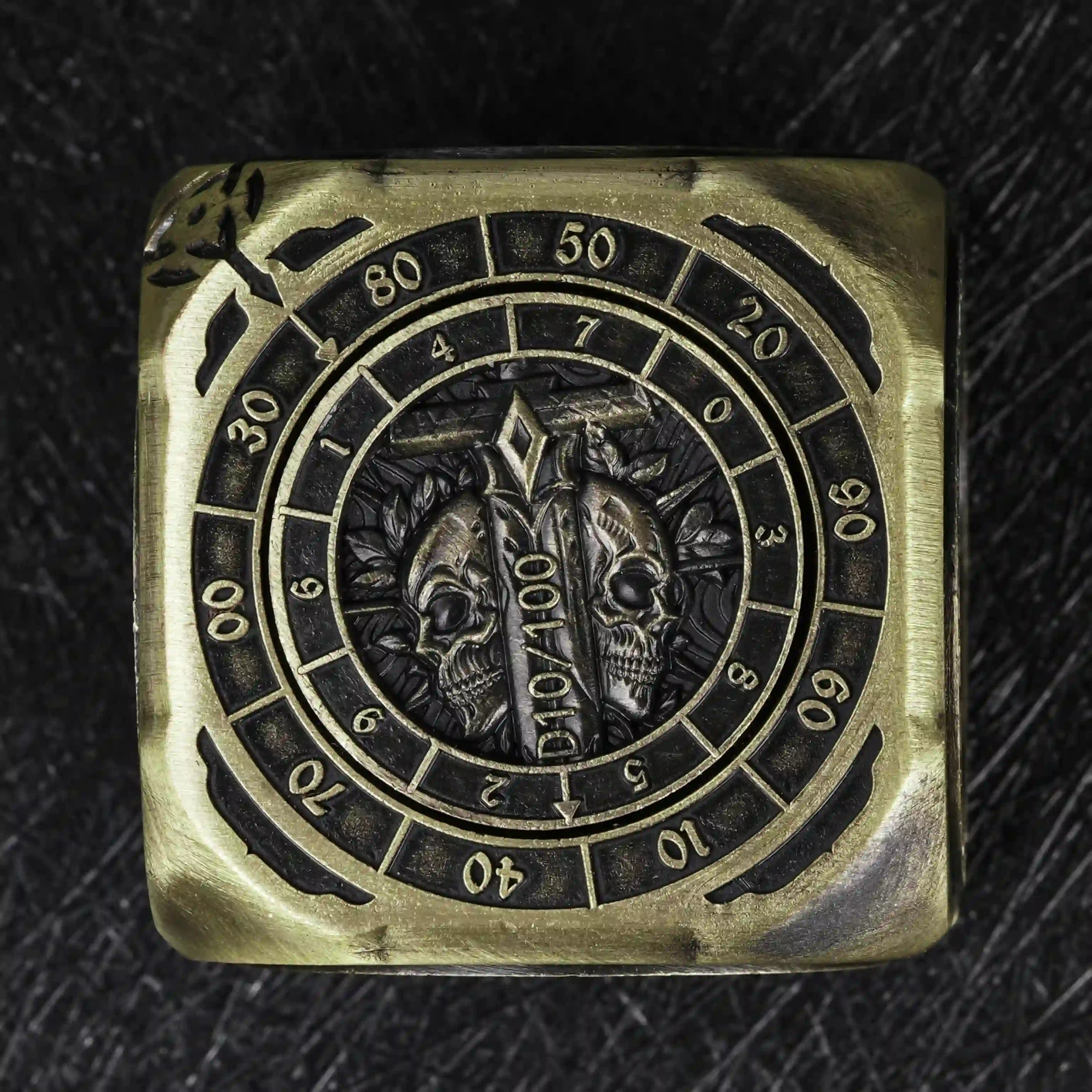 Kickstarter Dice - 7-in-1 Unique Metal D6 Spinning Dice 2.0