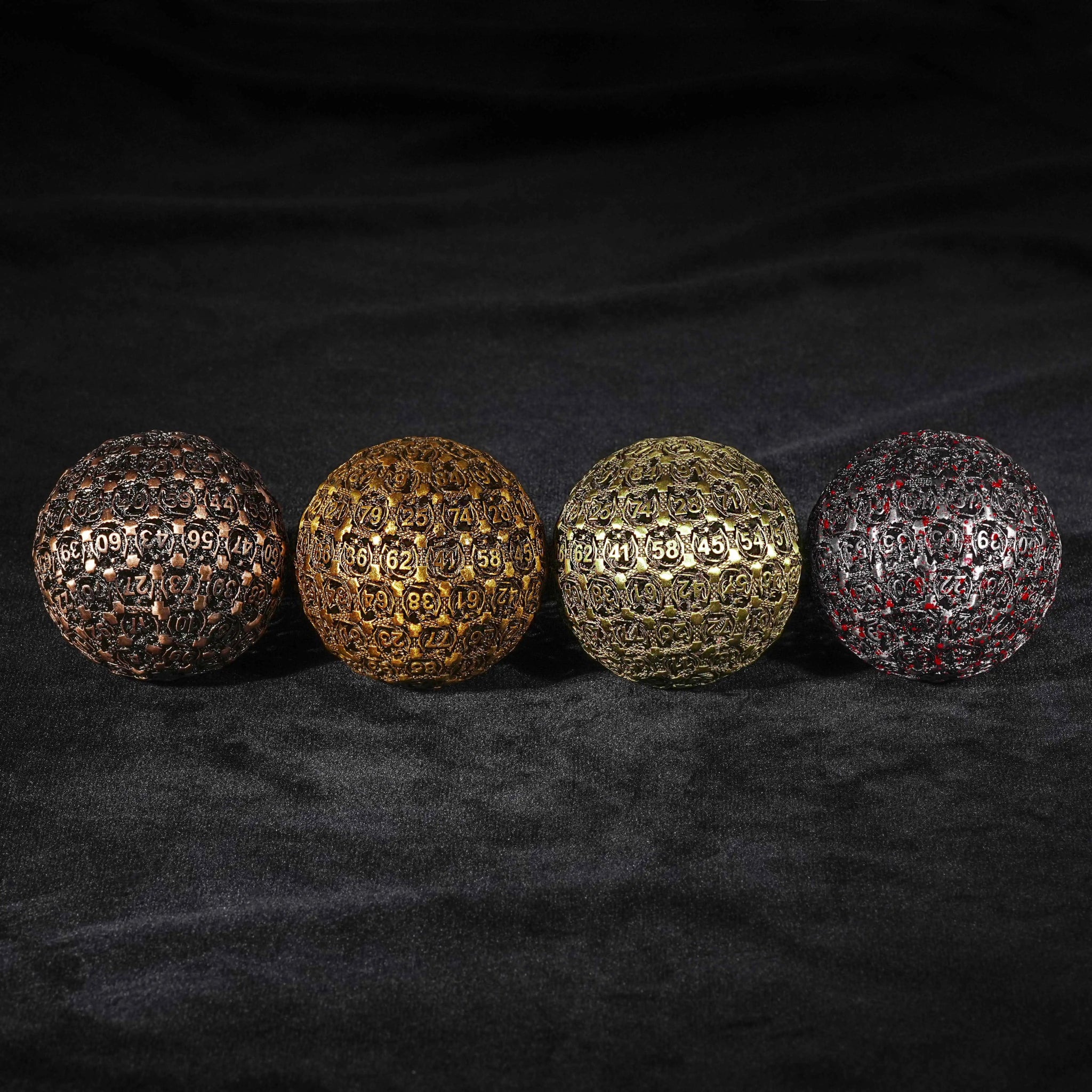 50mm 3D Metal Dragon Hollow D100 Dice, fine workmanship, available in 4 colors, perfect for tabletop role-playing game dice | Bear Dice