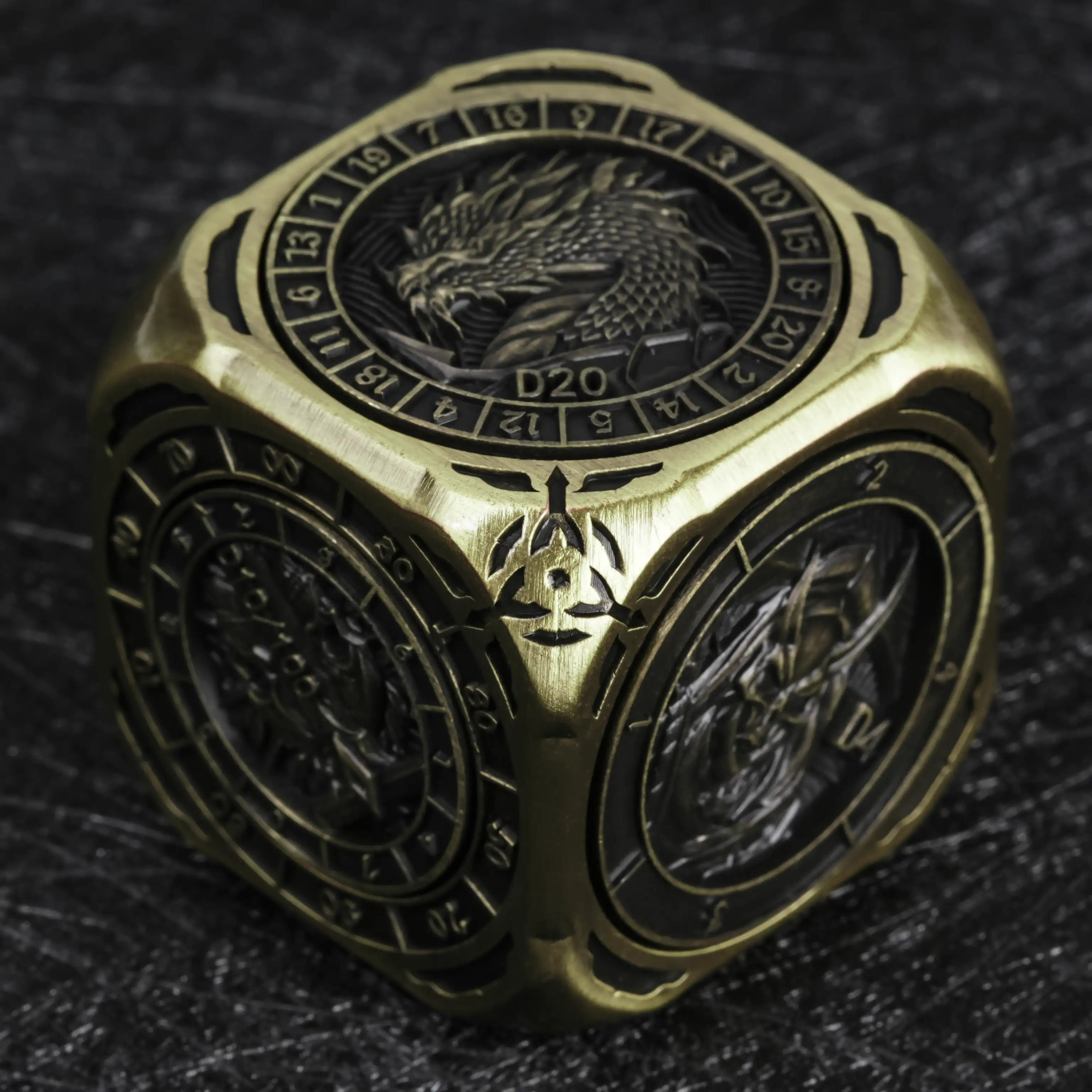 Kickstarter Dice - 7-in-1 Unique Metal D6 Spinning Dice 2.0