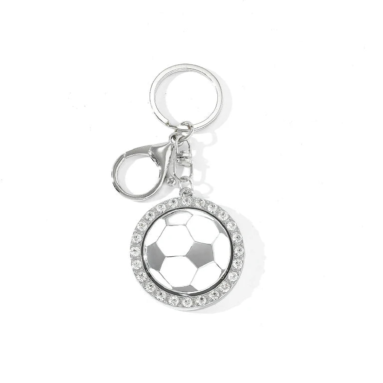 Rotatable World Cup 45mm Football Keychain Pendant