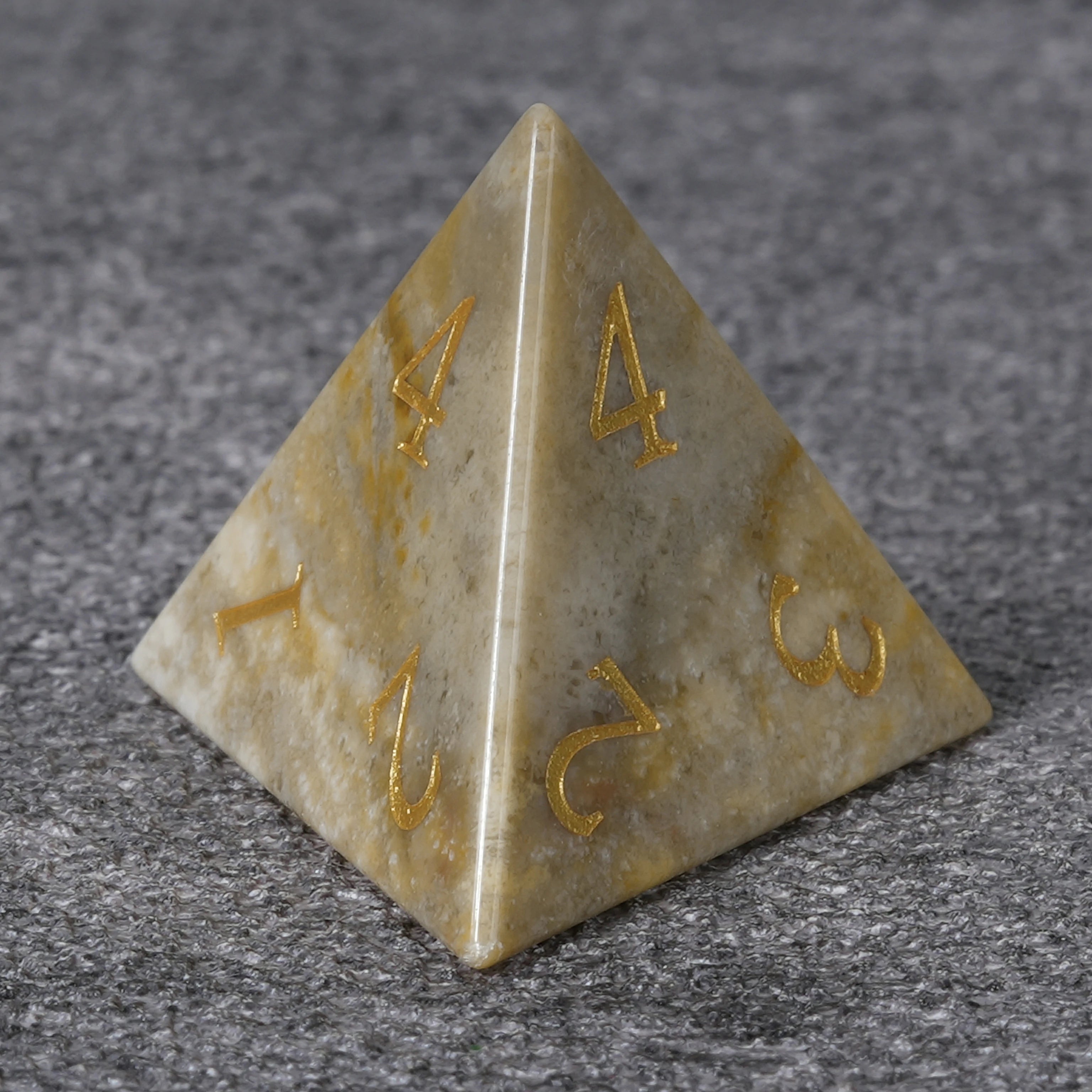 Chrysanthemum Stone DND Gemstone Dice Set
