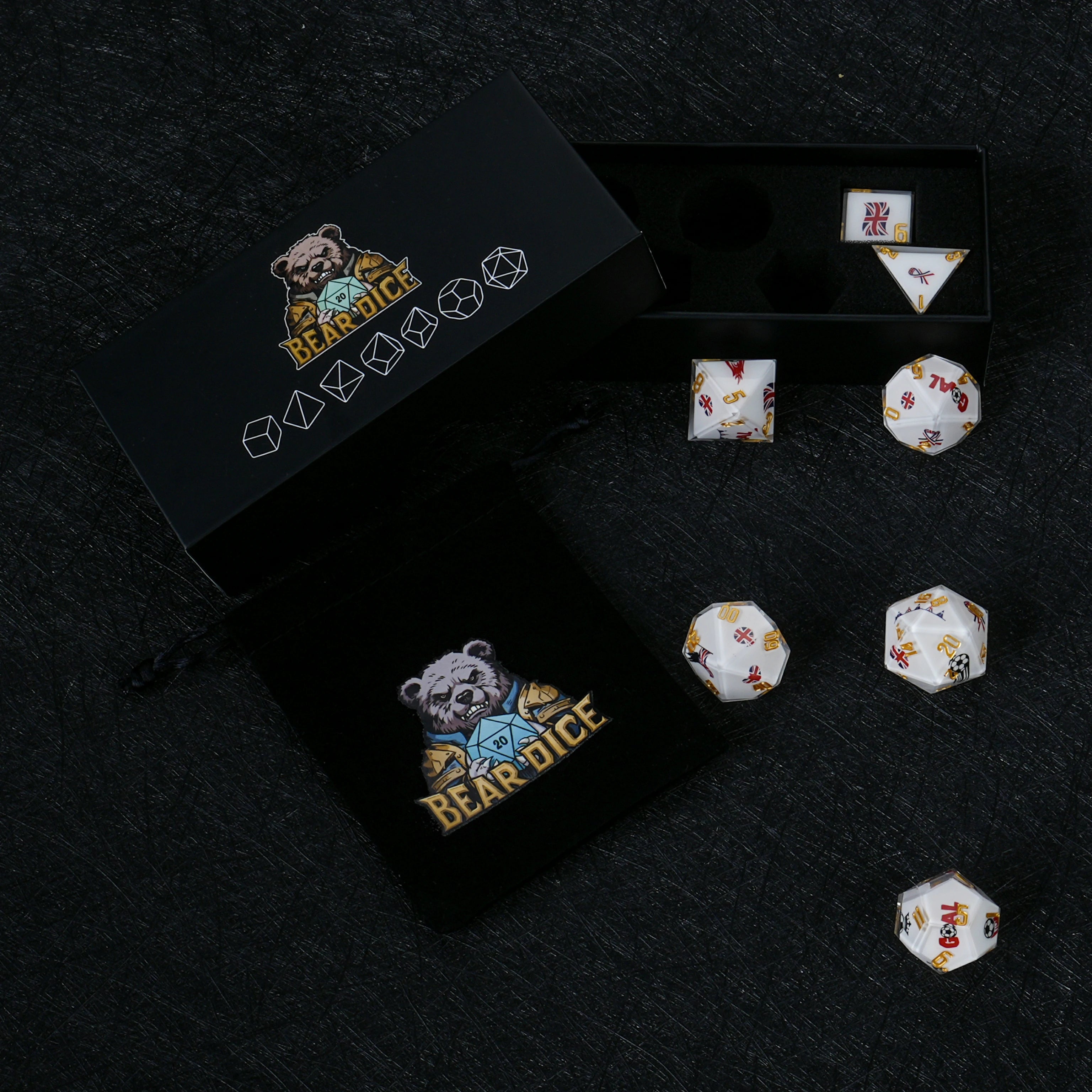 World Cup UK Football Resin Dice Set – Kickstarter Edition