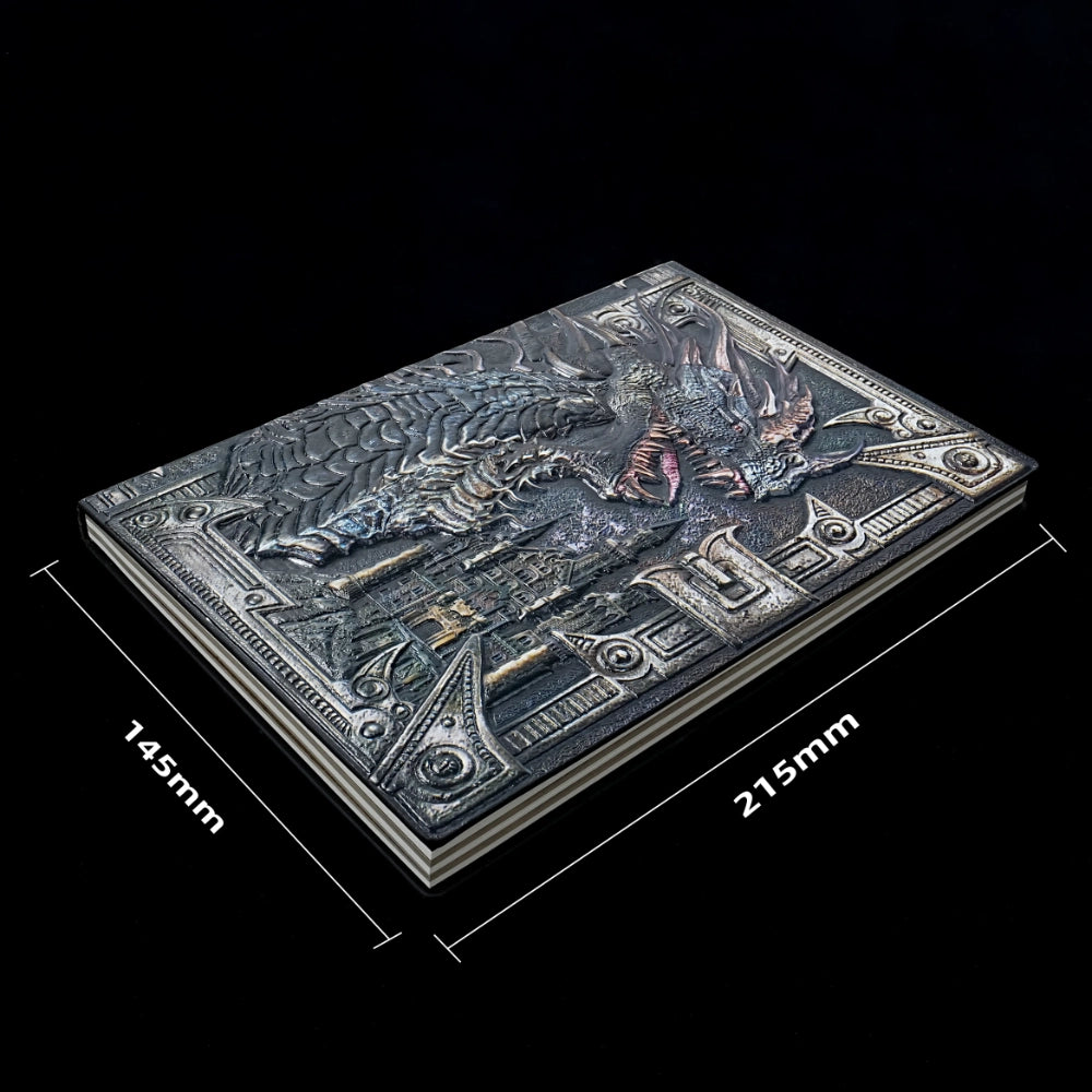Dungeon Master Grimoire - 3D Embossed Dragon Faux Leather D&D Journal