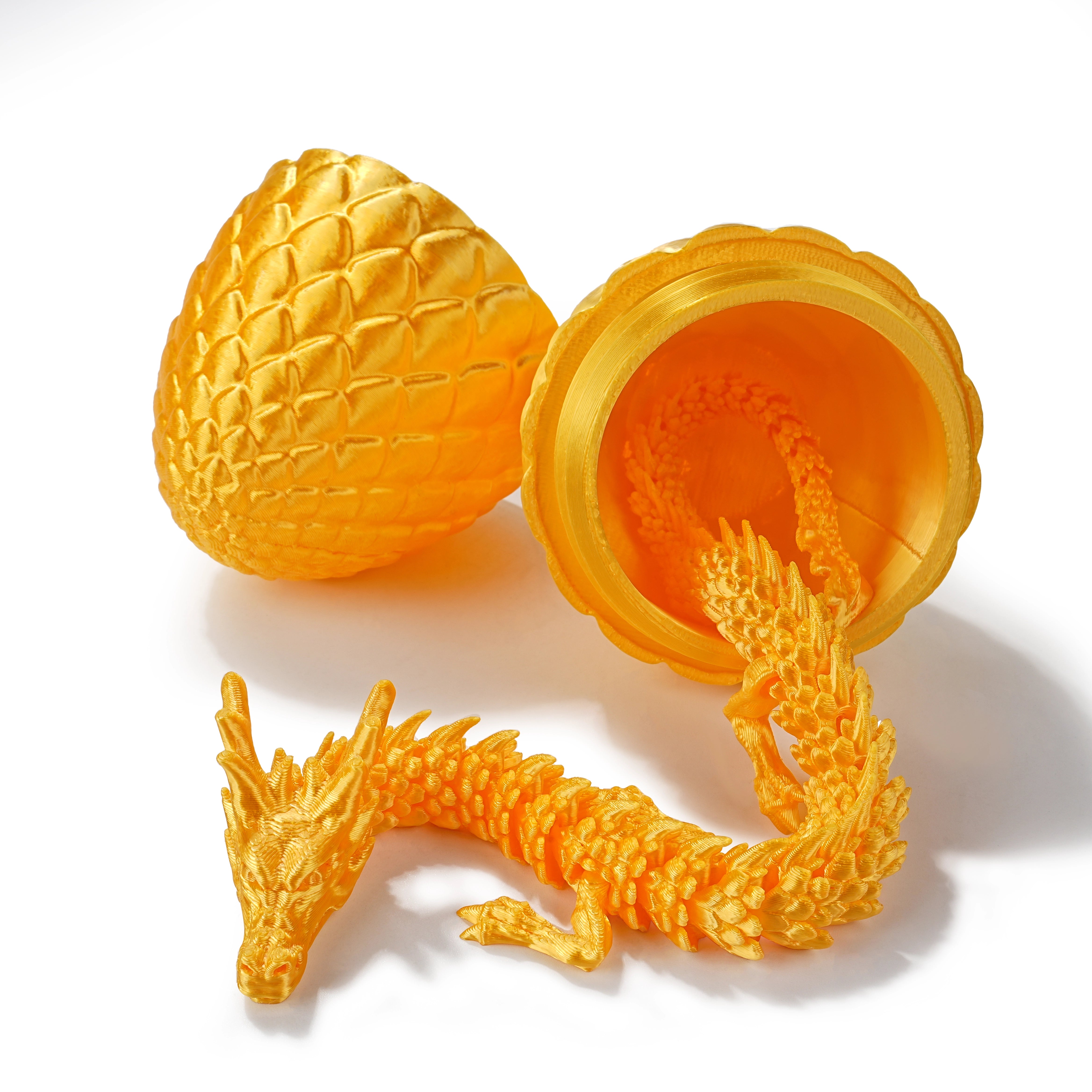 Unique 3D Printed Dragon Egg Acrylic Dice Set - DND Desktop Essentials