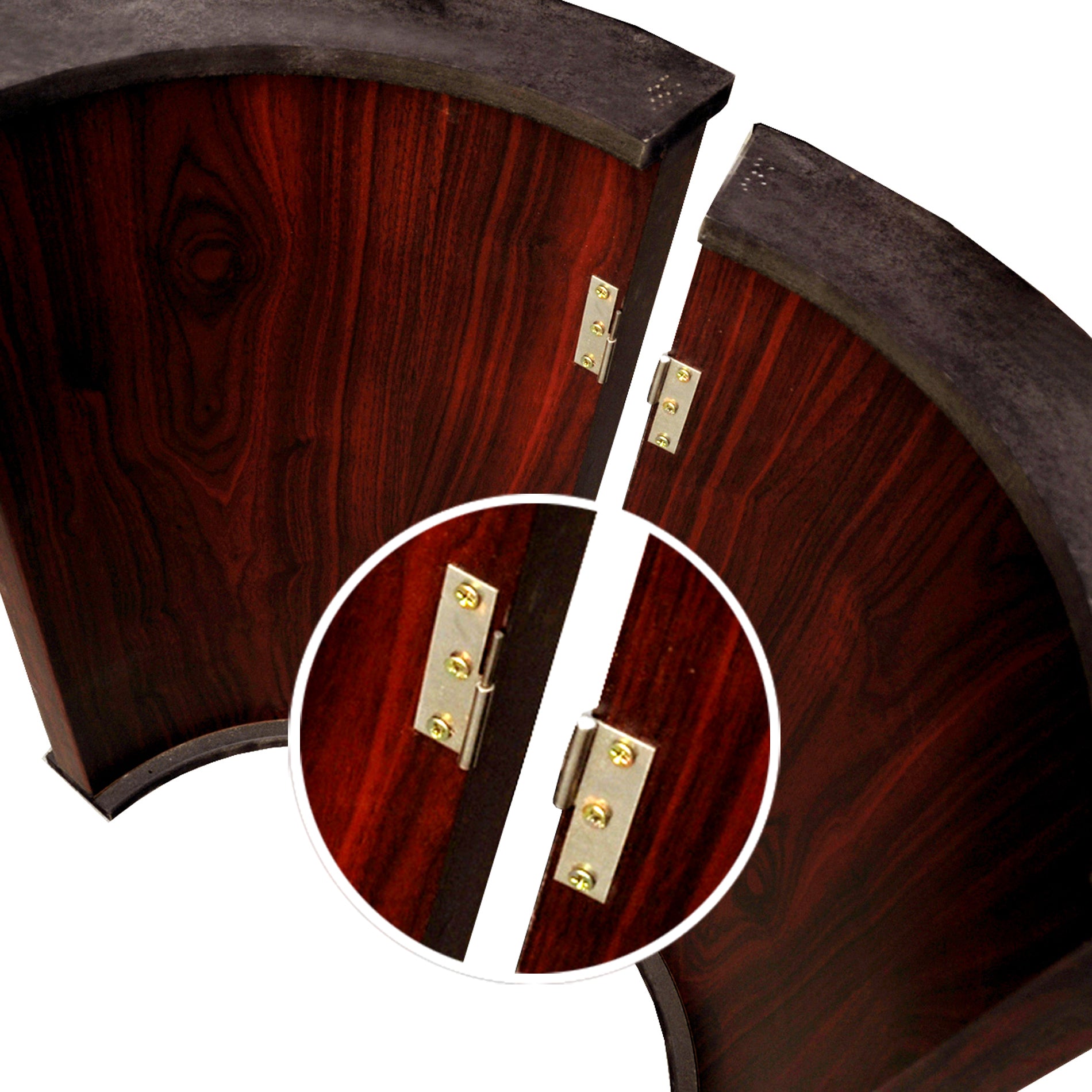 96-inch oval wooden poker table, U-shaped legs with stainless steel connecting bolts | Bear Dice