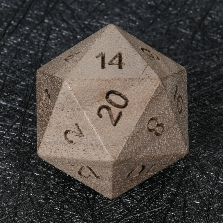 Black Walnut DND D20 Dice | Bear Dice
