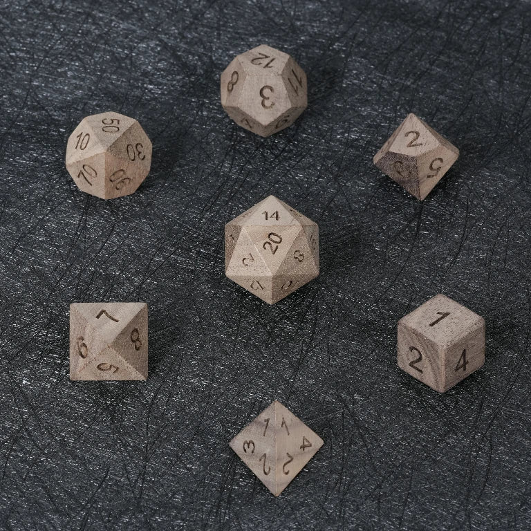 Black Walnut DND Dice Set | Bear Dice