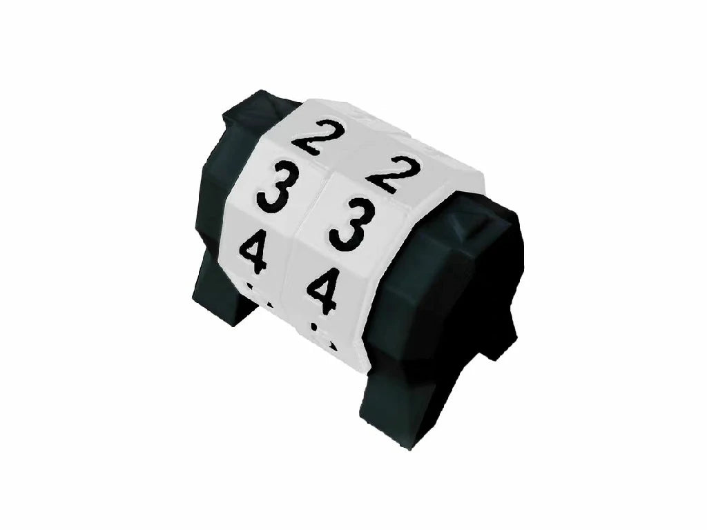 3D printed black and white MTG life counter| Bear Dice