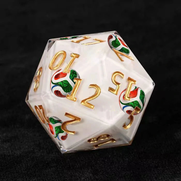Custom Football World Cup Sticker Dice | Bear Dice